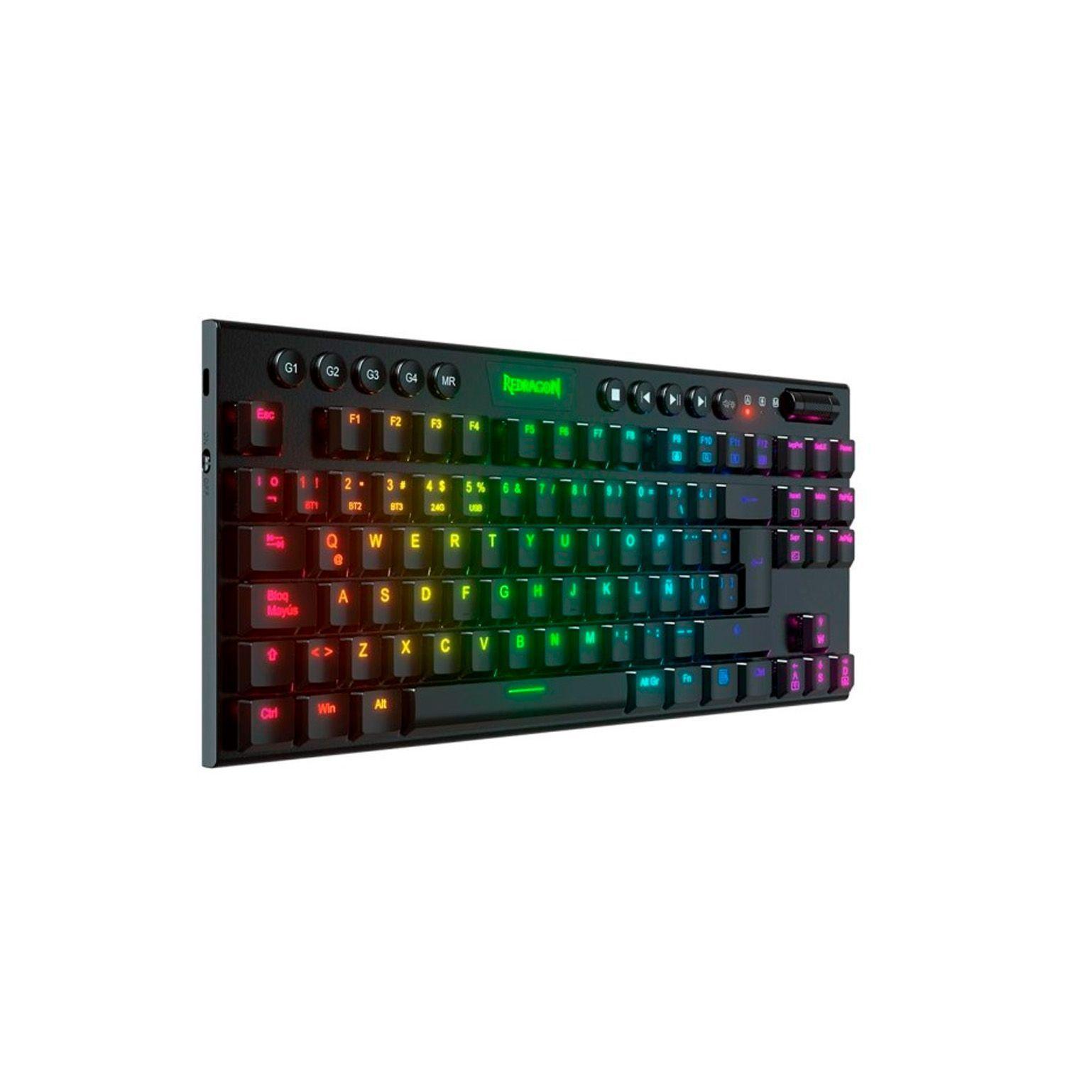 Teclado Inalámbrico Redragon Horus FS Negro Red Switch Esp-1