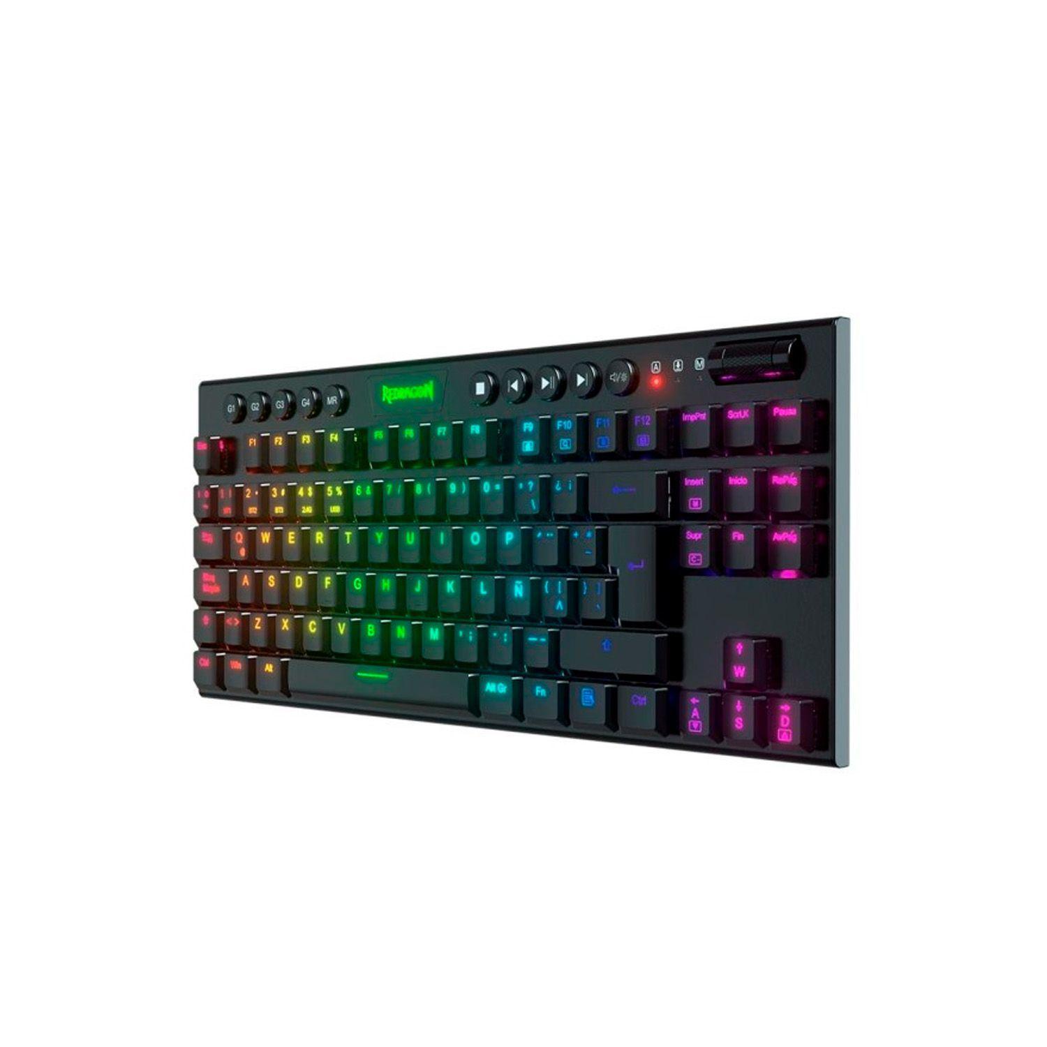 Teclado Inalámbrico Redragon Horus FS Negro Red Switch Esp-2