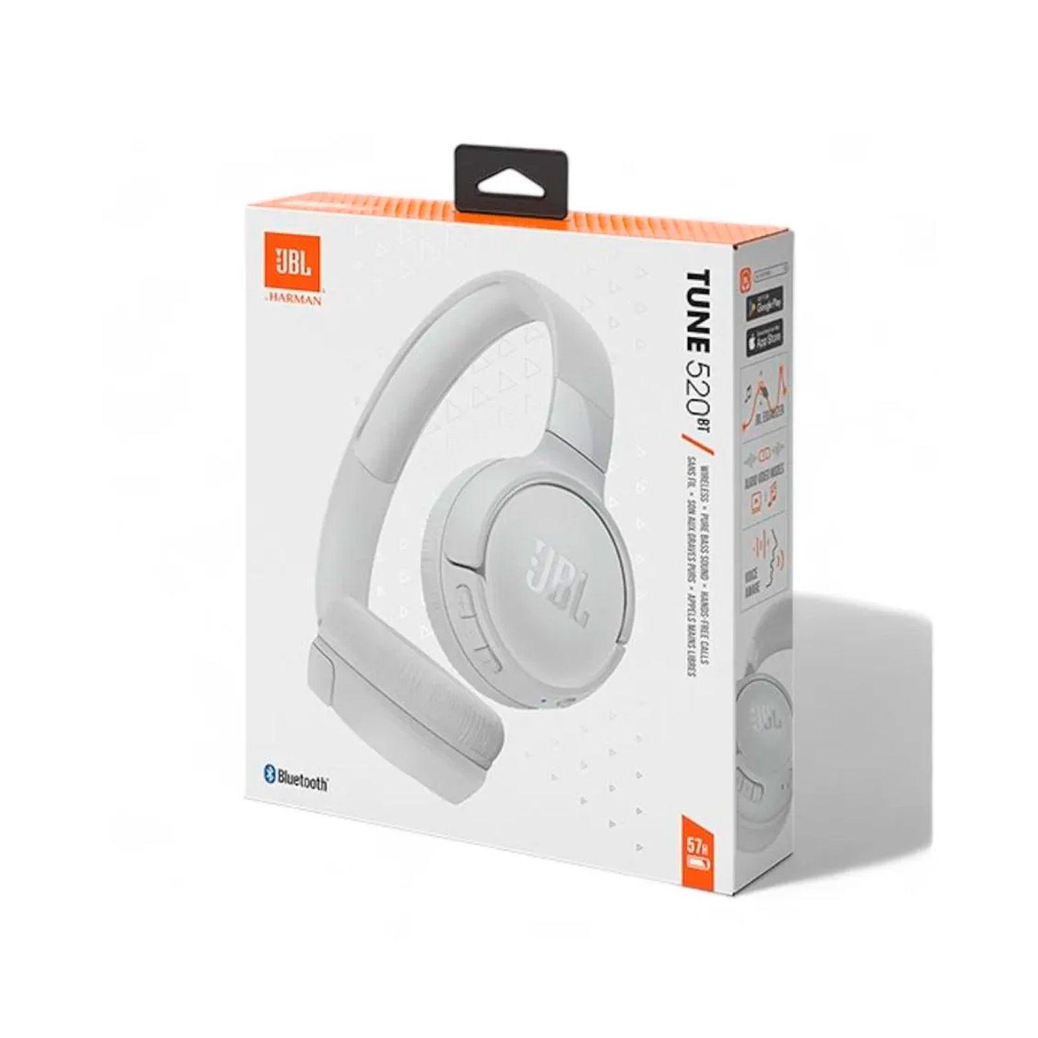 Audífonos Inalámbricos JBL Tune 520 BT On Ear Blanco-3