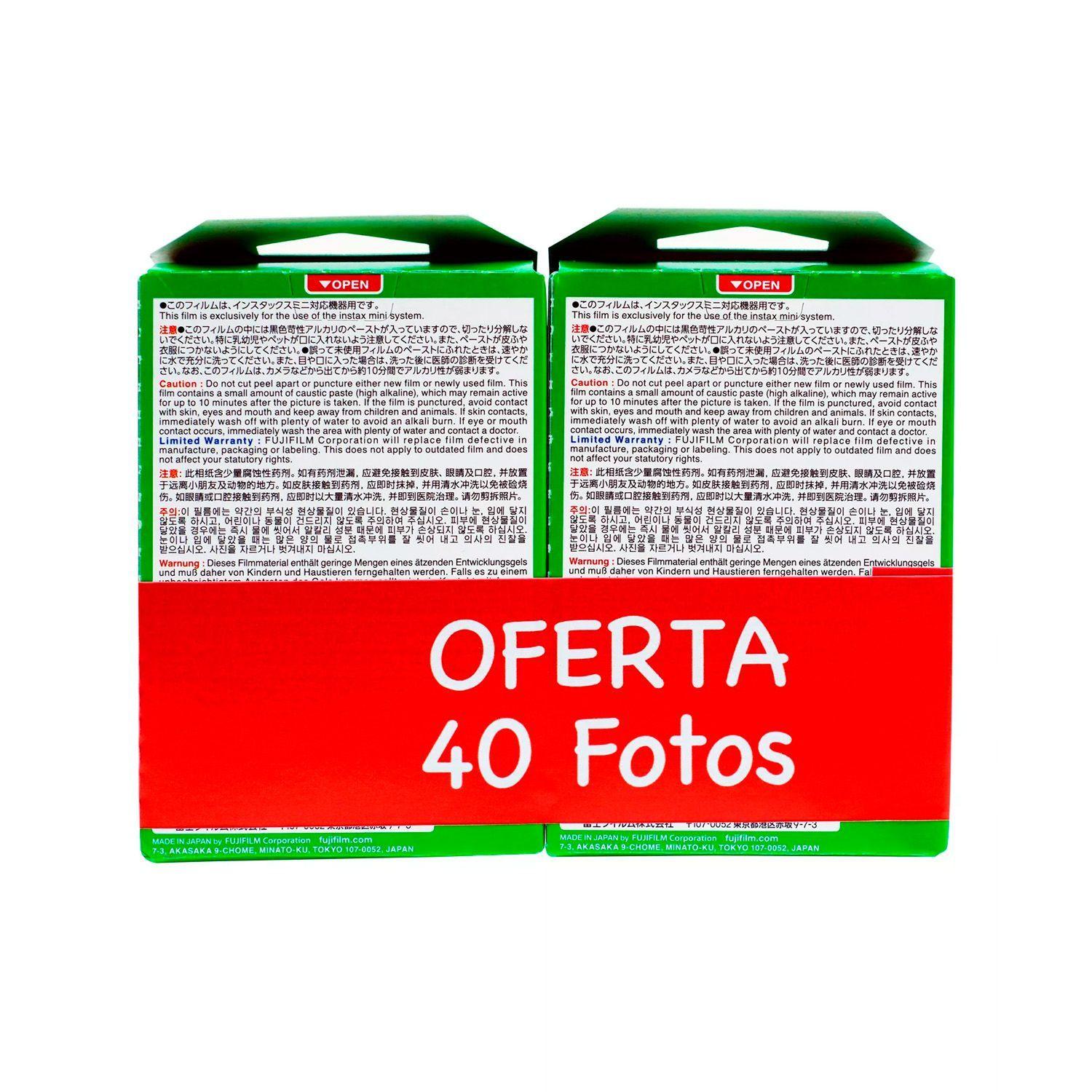 Pack Películas Instantáneas Instax Film Mini 40 fotos-3