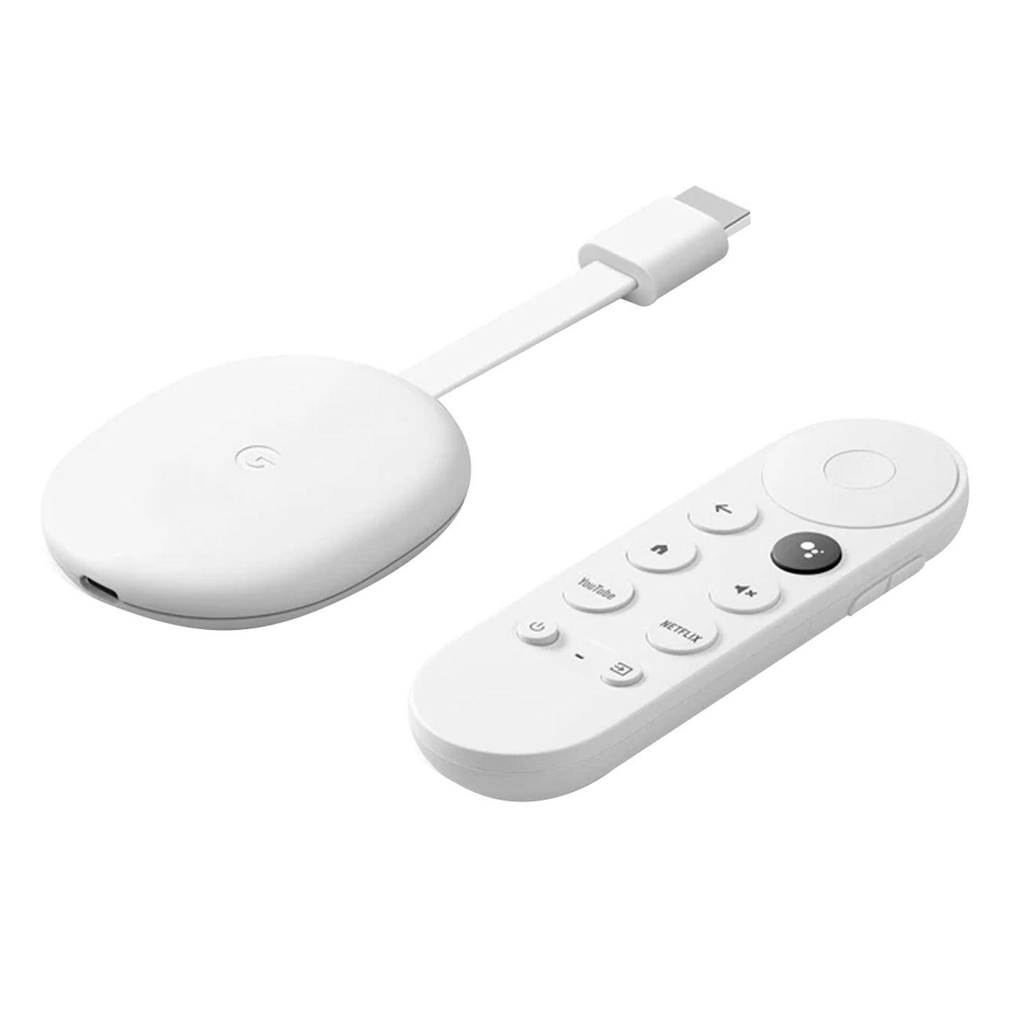 Reproductor de Streaming Google Chromecast 4 4K Blanco-1
