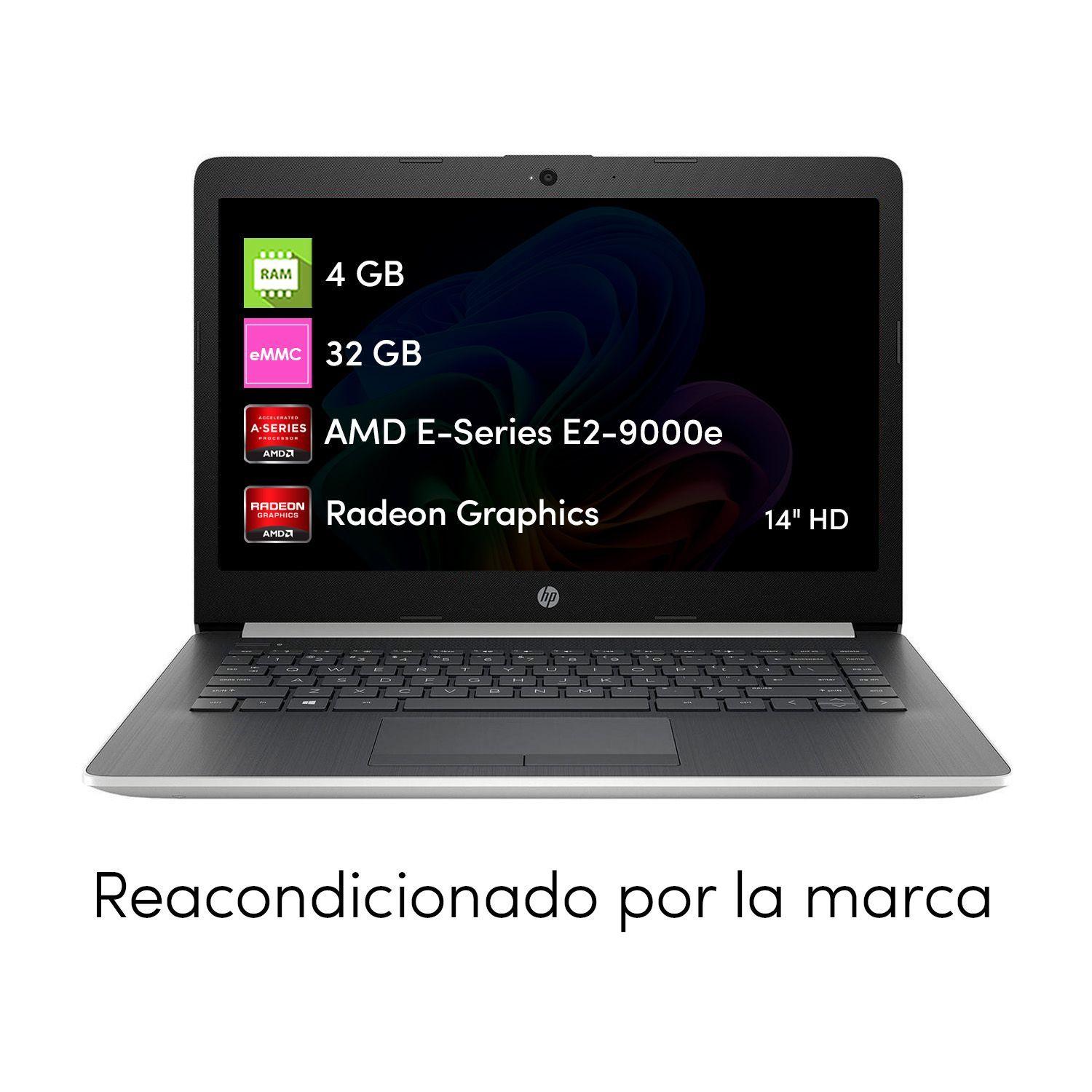 Notebook HP AMD E2 4GB 32GB eMMC 14' HD-1