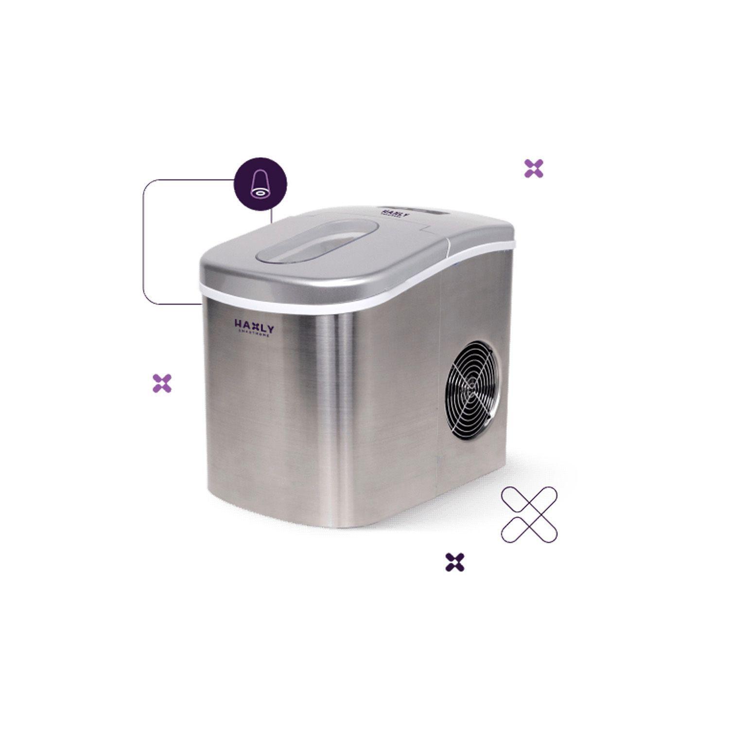 Máquina de Hielo Portátil Haxly Gelo 12 kg/24h Hielo en 8min-4