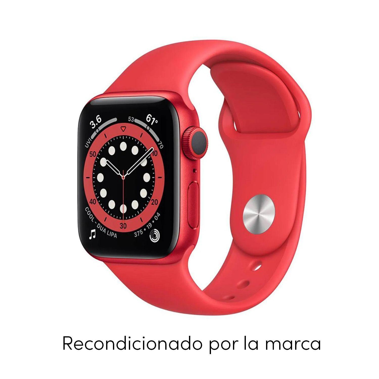 Reloj Apple Watch Series 6 40mm GPS Red Aluminum Case Red Sport Band-4