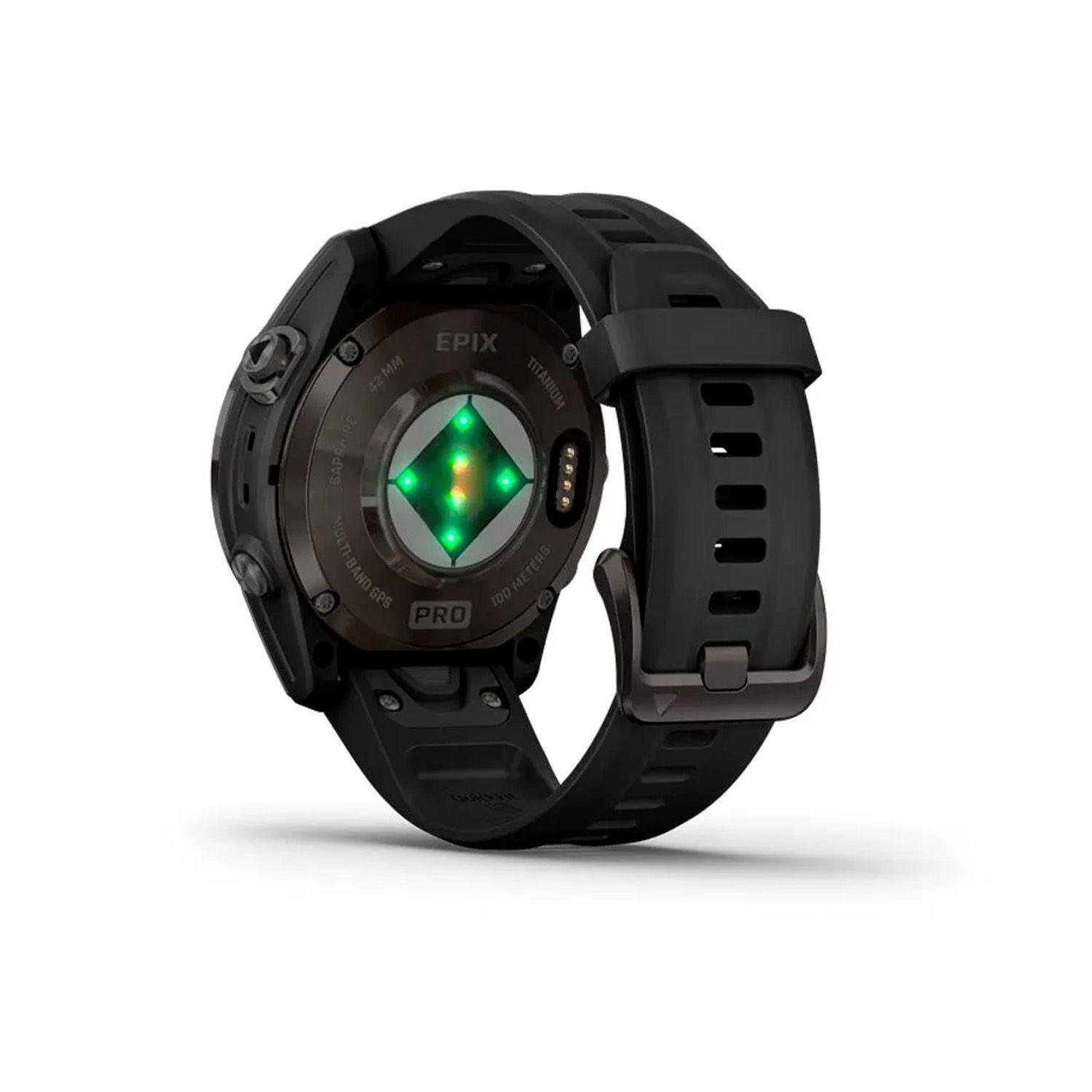 Reloj Garmin Epix Pro Gen 2 Sapphire 42mm Carbon Grey DLC Titanio Negro-2