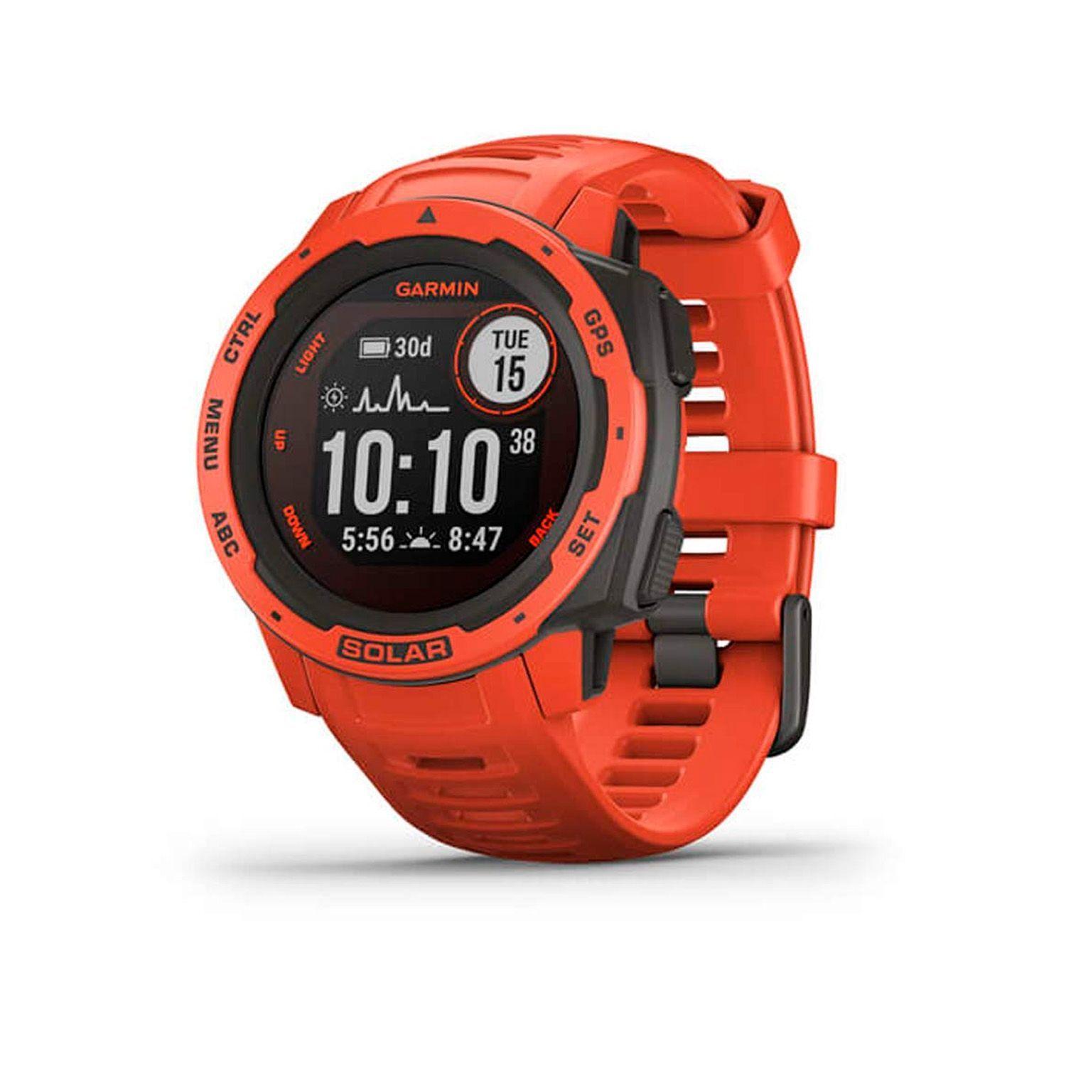 Smartwatch Garmin Instinct Solar Flame Red Gps-0