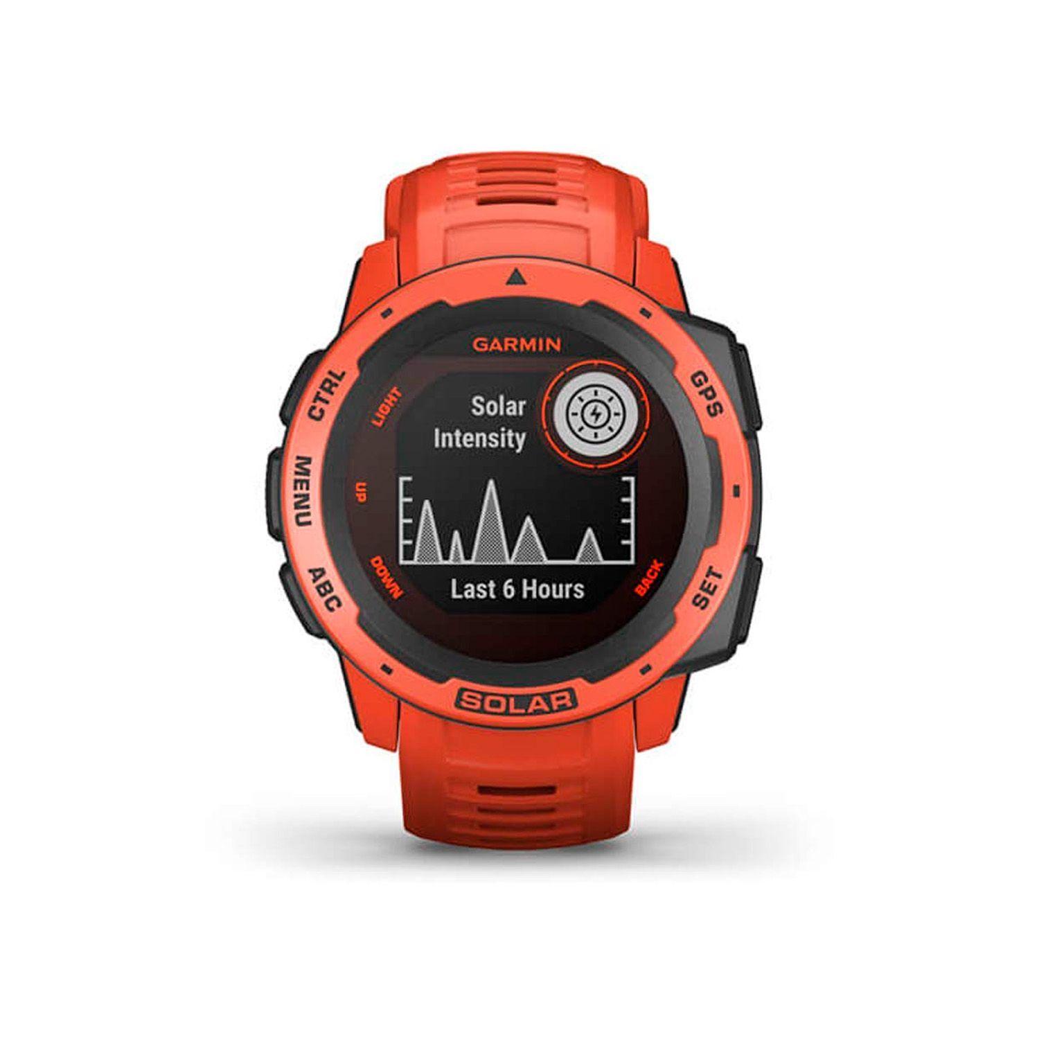 Smartwatch Garmin Instinct Solar Flame Red Gps-1
