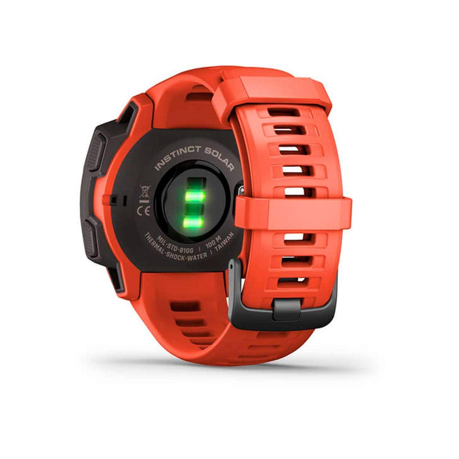 Smartwatch Garmin Instinct Solar Flame Red Gps-2