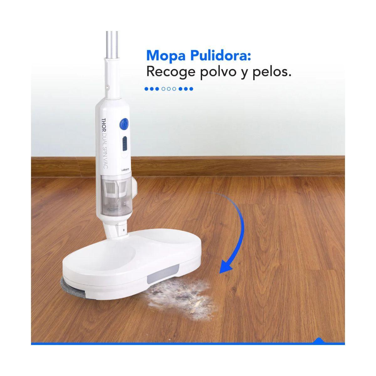Pulidora, mopa y aspiradora Thorben Dual Spin Vac-2