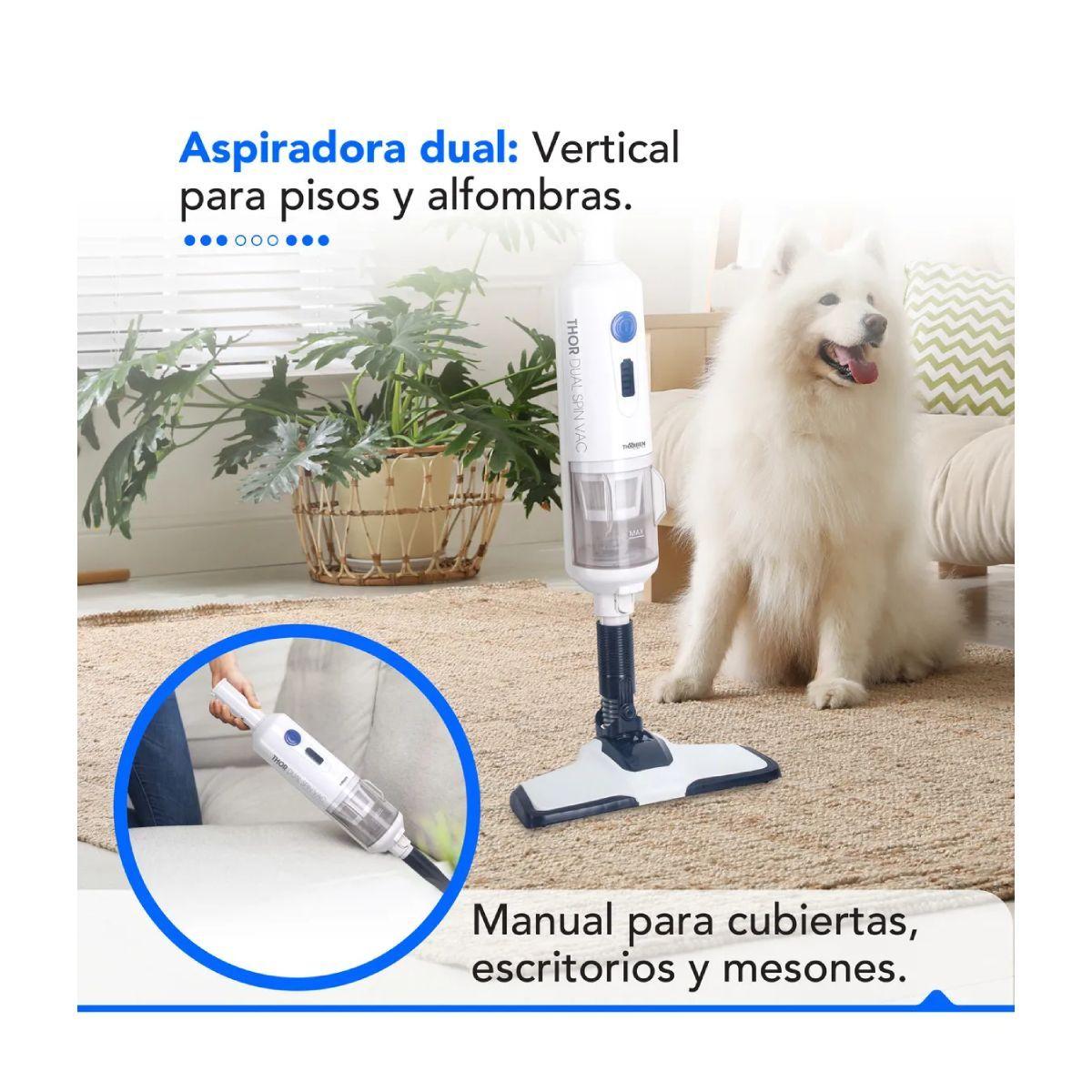 Pulidora, mopa y aspiradora Thorben Dual Spin Vac-4