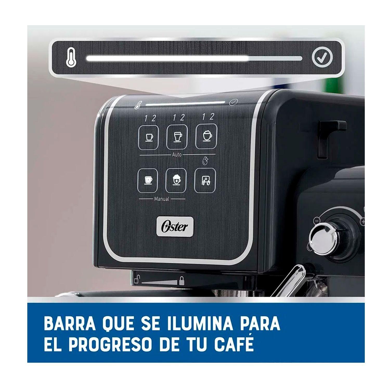 Cafetera Espresso Oster Primma Latte Touch Gris 1170W-2
