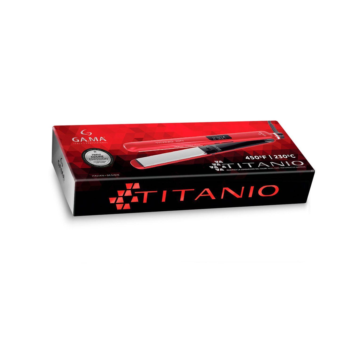 Alisador de Pelo Gama CP14 Titanio 4D Ion Rojo-2