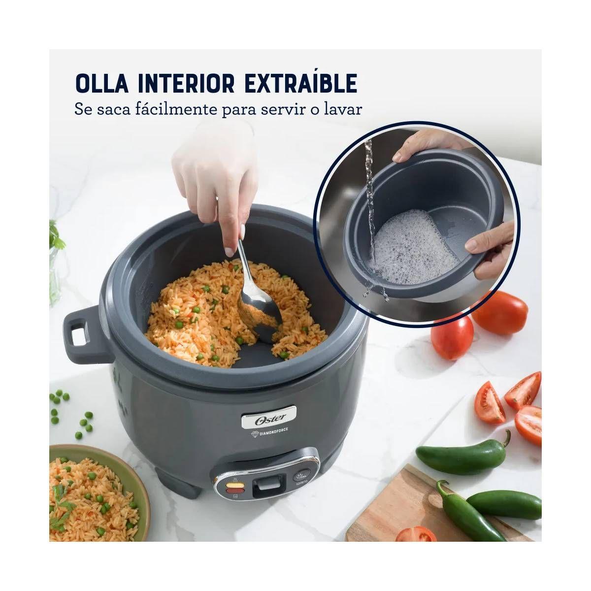 Arrocera 3 En 1 Oster 12 Tazas Diamond Force CKSTRC12DFSKE-2