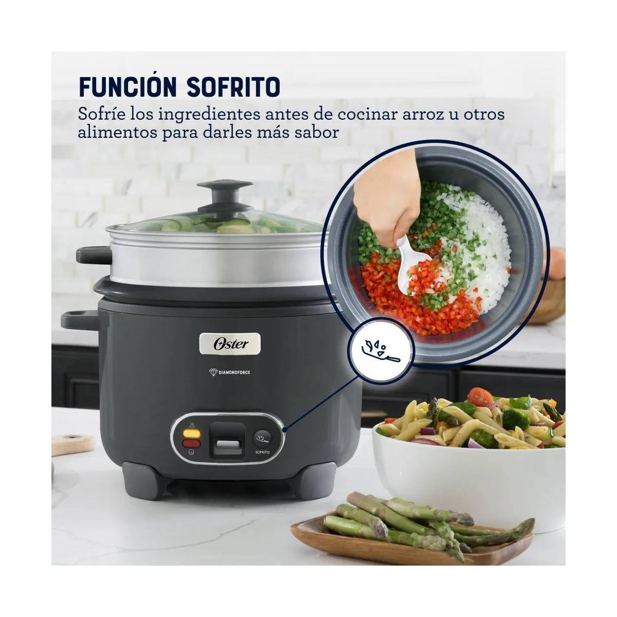 Arrocera 3 En 1 Oster 12 Tazas Diamond Force CKSTRC12DFSKE-4