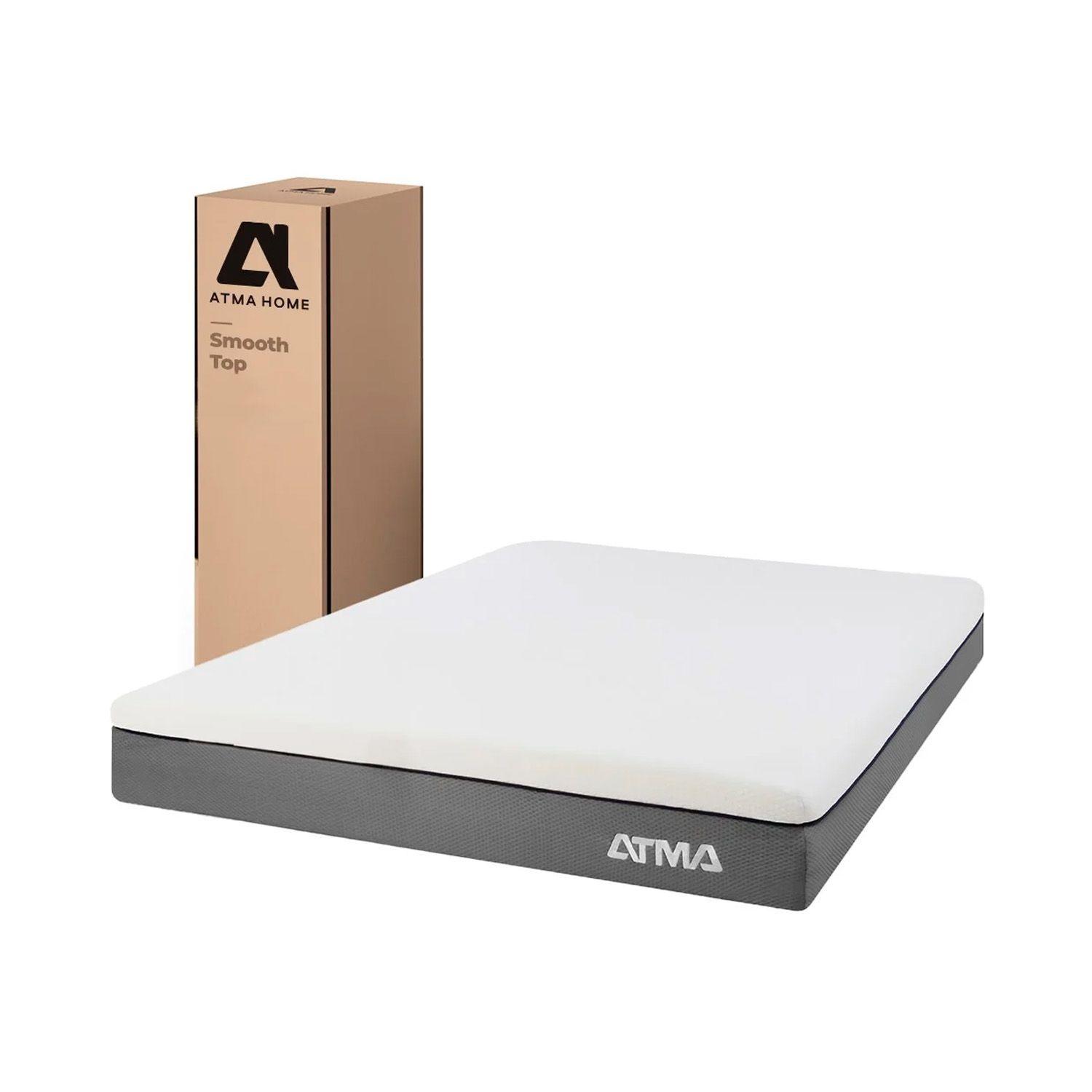 Colchon de Espuma Atma Smooth Top Matrimonial 2 Plaza 150x190-0
