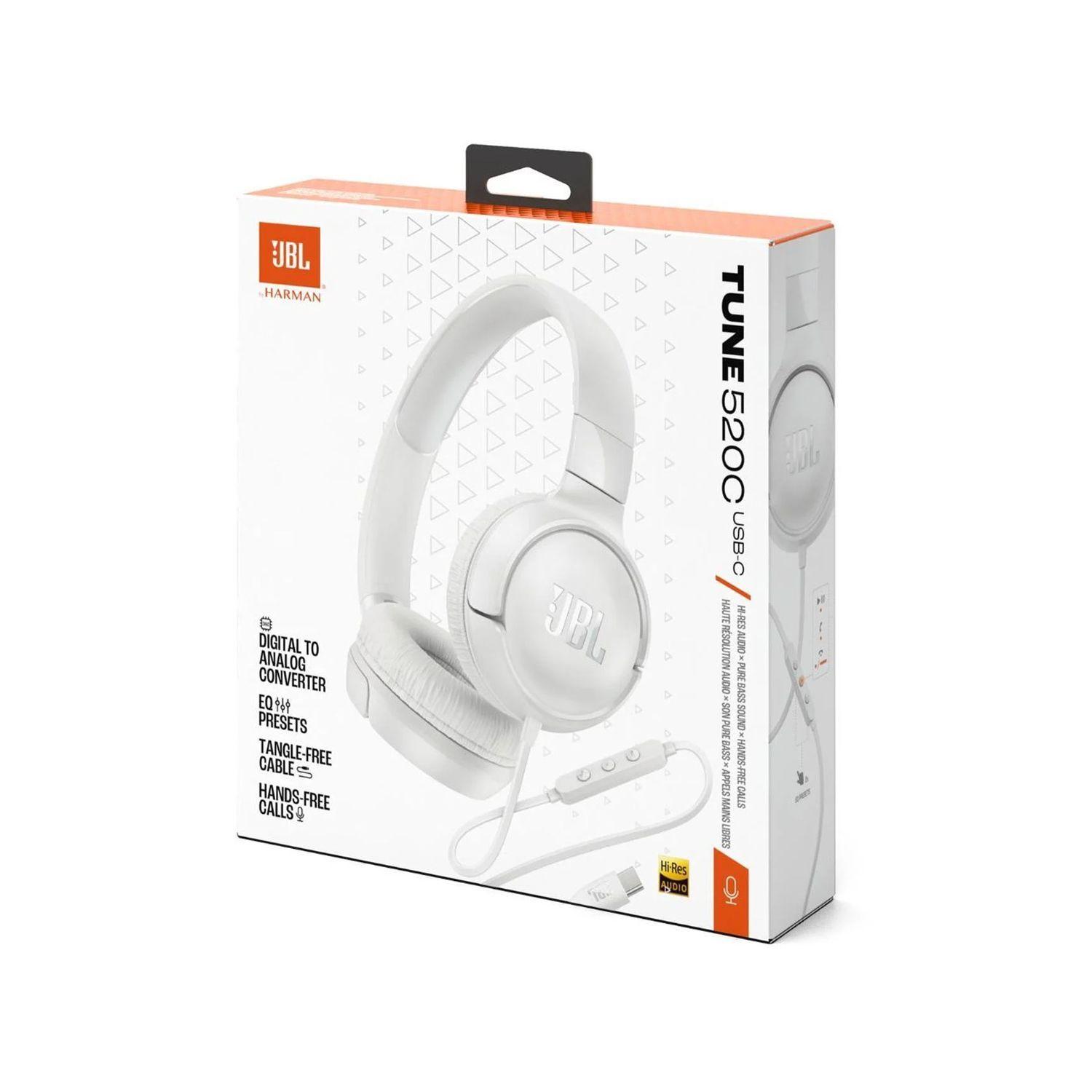 Audífonos JBL Tune 520C USB-C Blanco-3