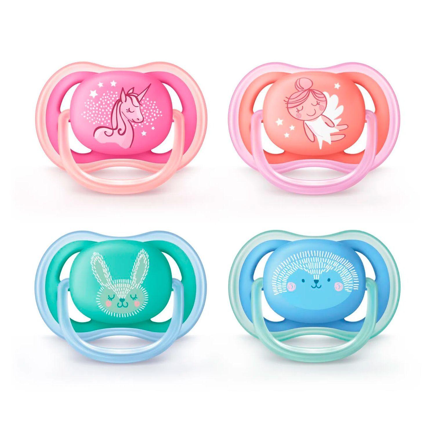 Pack X2 Chupete Avent Ultra Air 6-18m Libre BPA-0