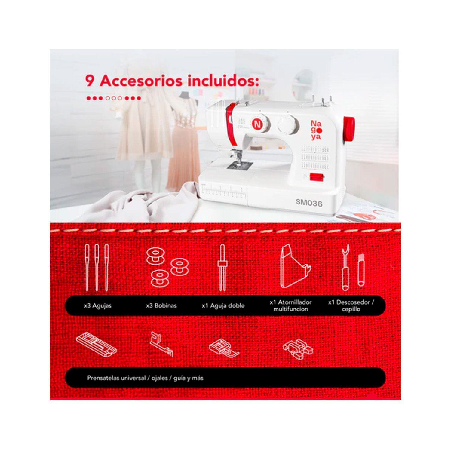 Maquina de Coser Nagoya SM036 36 Puntadas-6