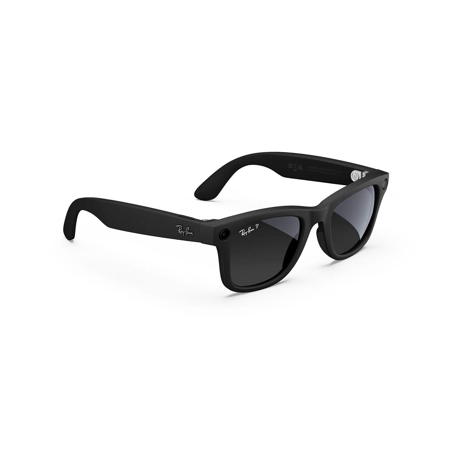 Lentes Inteligentes Ray Ban Meta Wayfarer Gen 1 Matte Black Polarizado Gradient Graphite-2