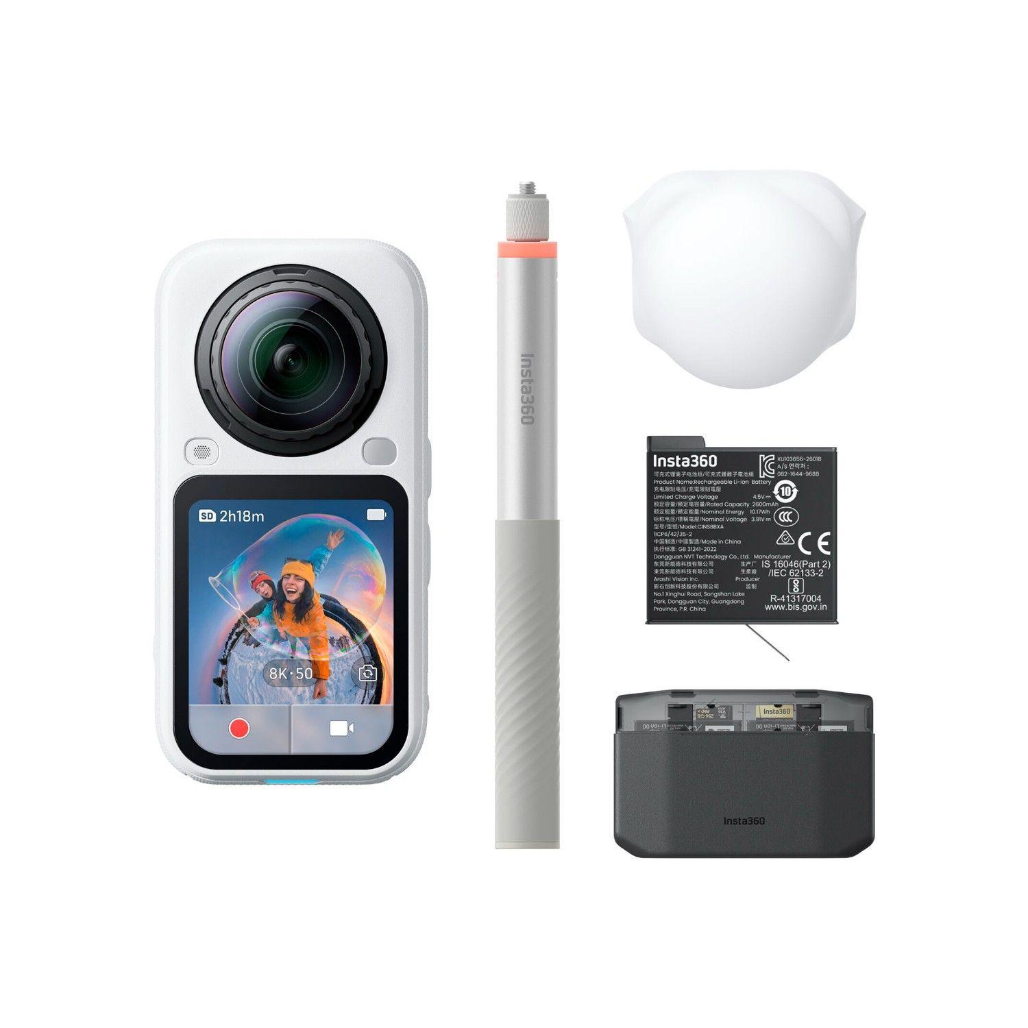 Camara De Accion 360 Insta360 X6 8K Essentials Bundle Artic White-0