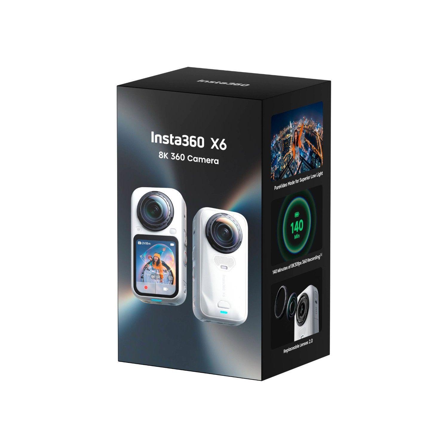 Camara De Accion 360 Insta360 X6 8K Essentials Bundle Artic White-6