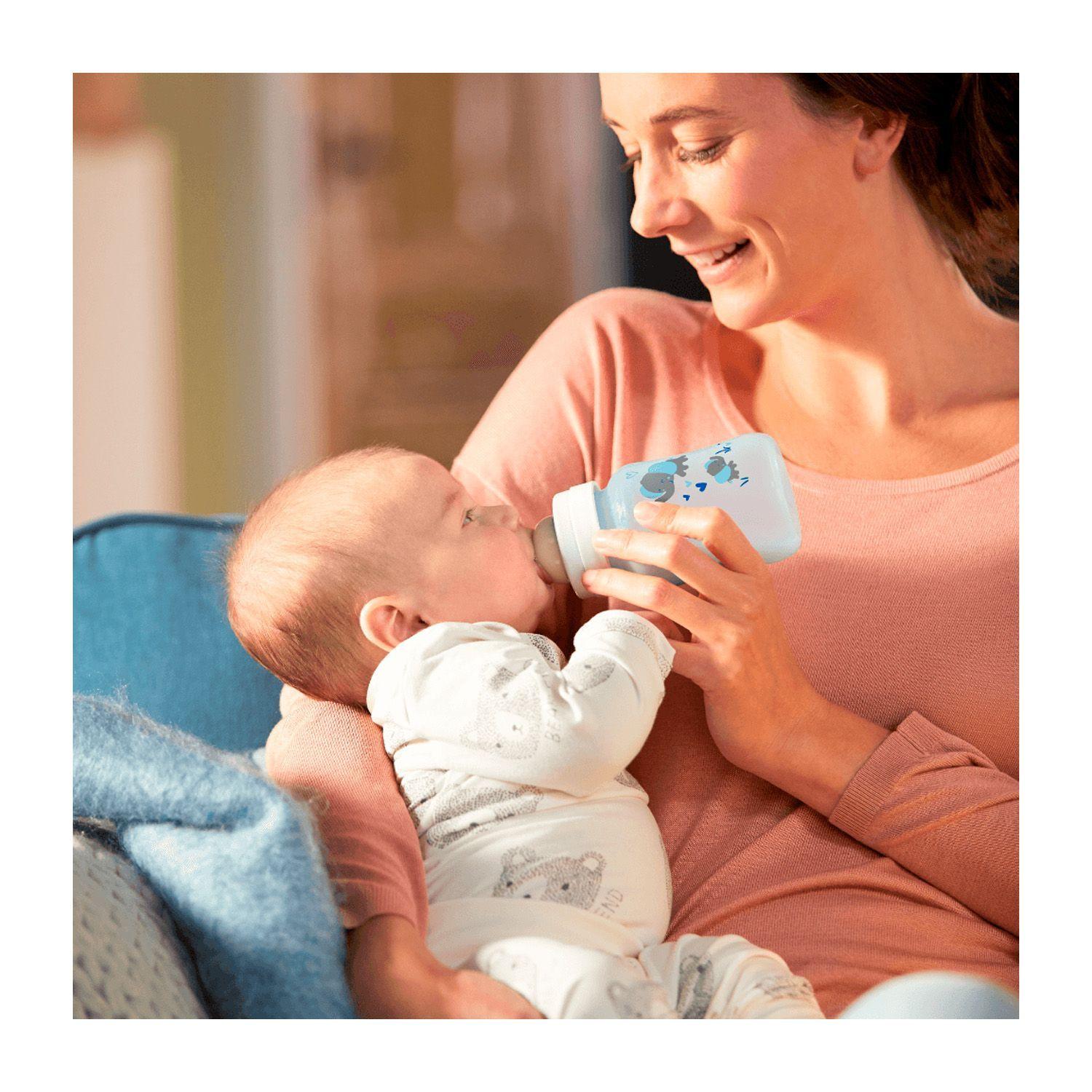 Mamadera Anticolic Avent +3Ml Celeste Elefante 260ml SCY121/06-2