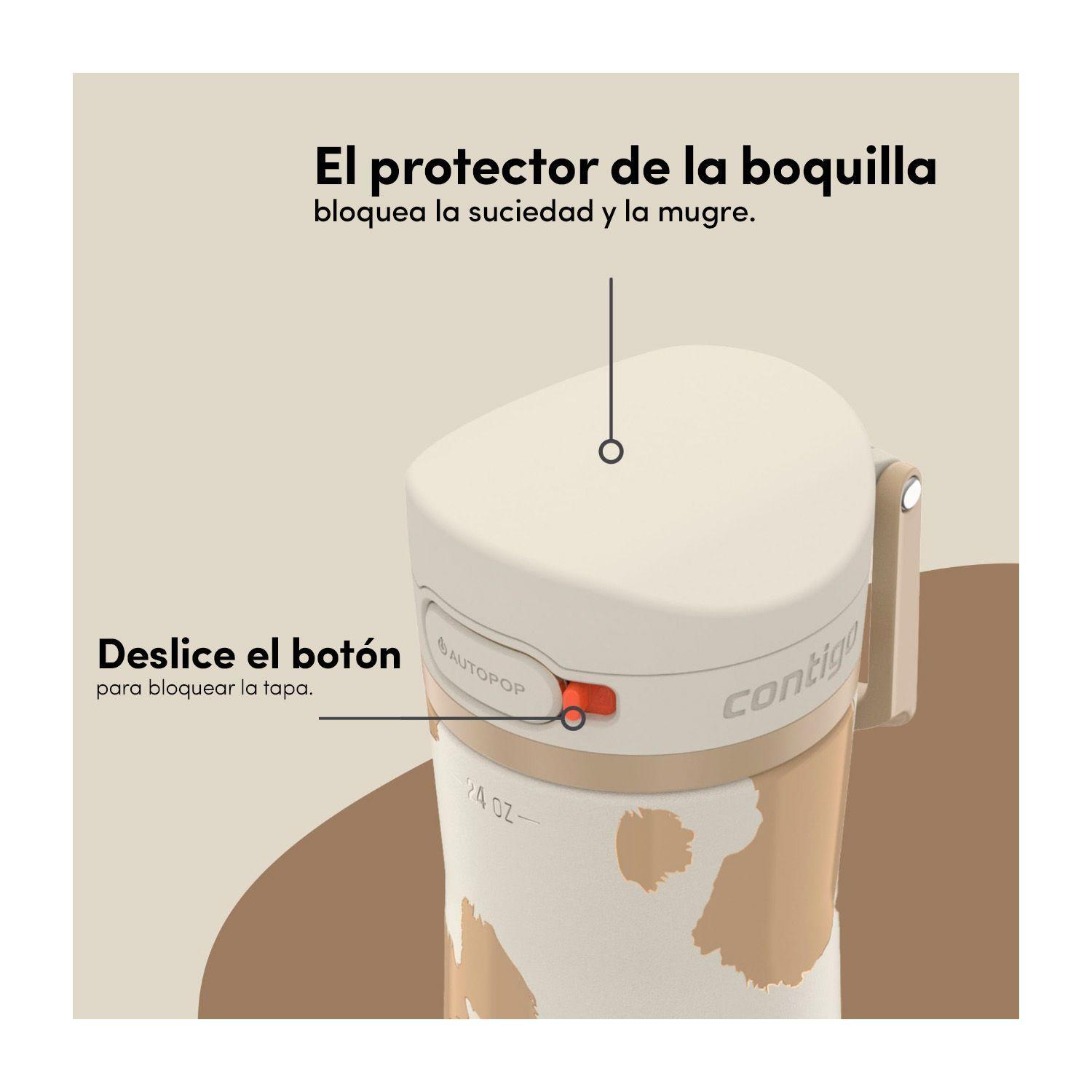 Botella Termica Contigo Autopop Jackson 710ml Antiderrame Oatmilk-3