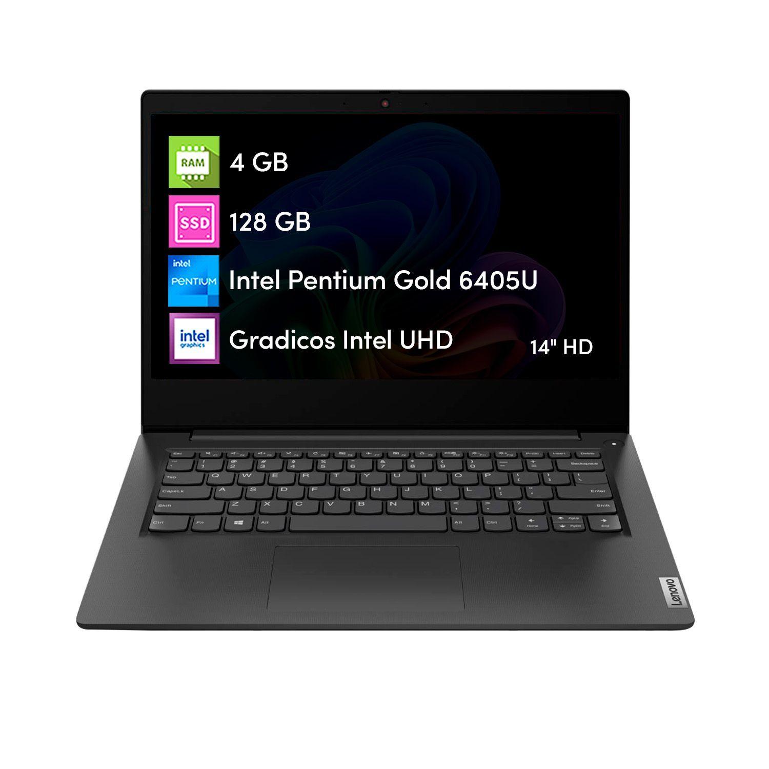 Notebook Lenovo Ideapad 3 Pentium 4GB 128GB SSD 14' HD-0