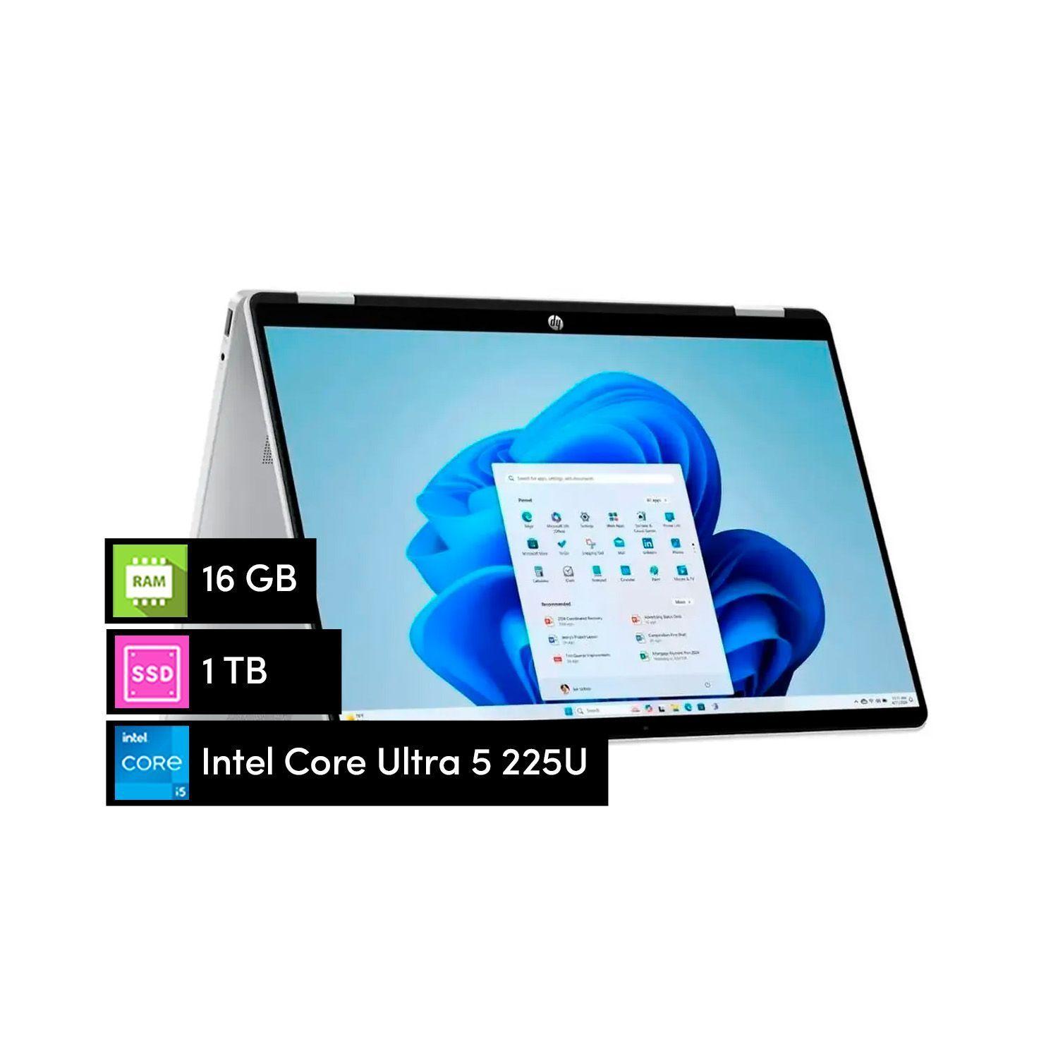 Notebook HP Omnibook X360 Core Ultra 5 16GB 1TB SSD 16' 2K Táctil W11-0