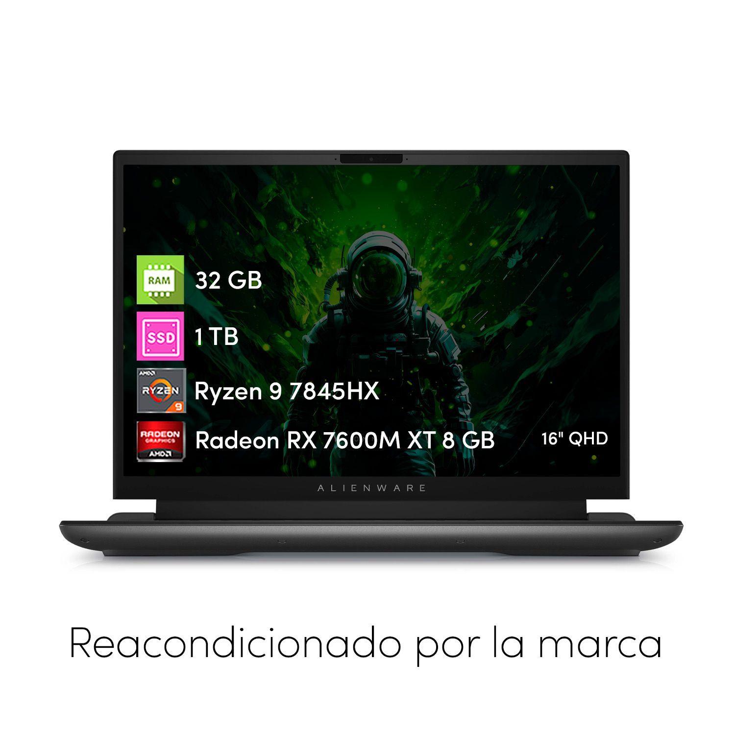 Notebook Dell Alienware M16 Ryzen9 32GB 1TBSSD RX7600M 16QHD-1