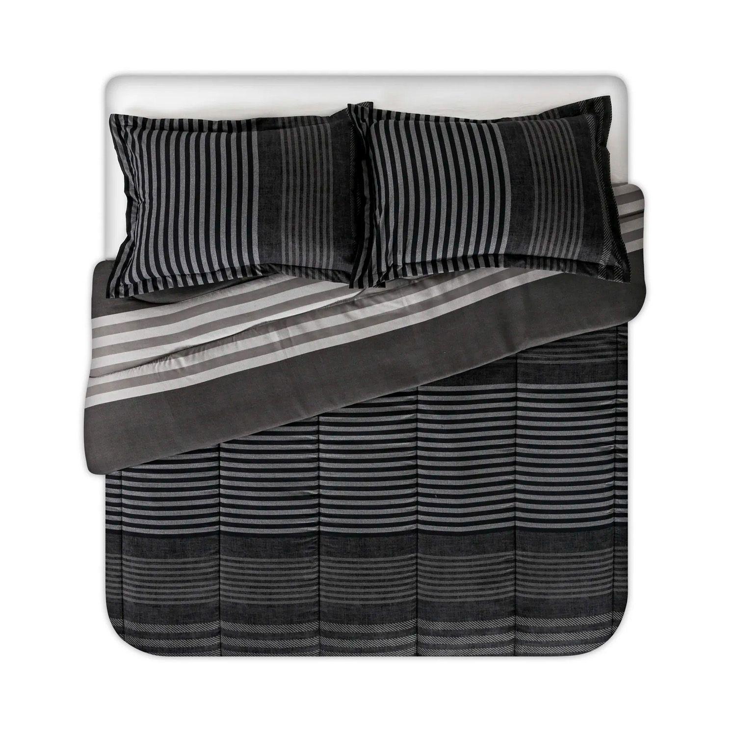 Plumón 2 Plazas Cannon + Jgo. Sábanas 200 Hilos Diagonals-1