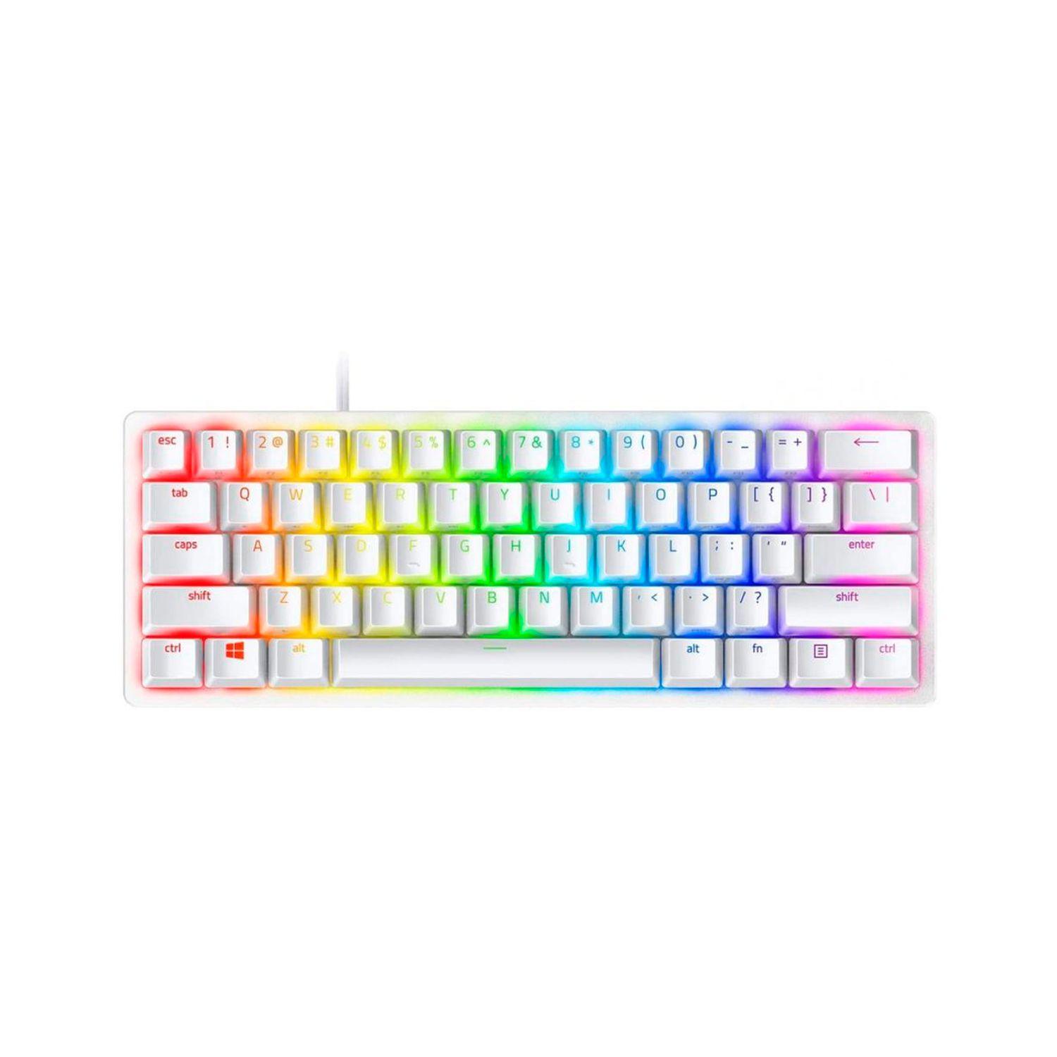 Teclado Gamer Razer Huntsman Mini Mercury Rgb Switch Ingles-0