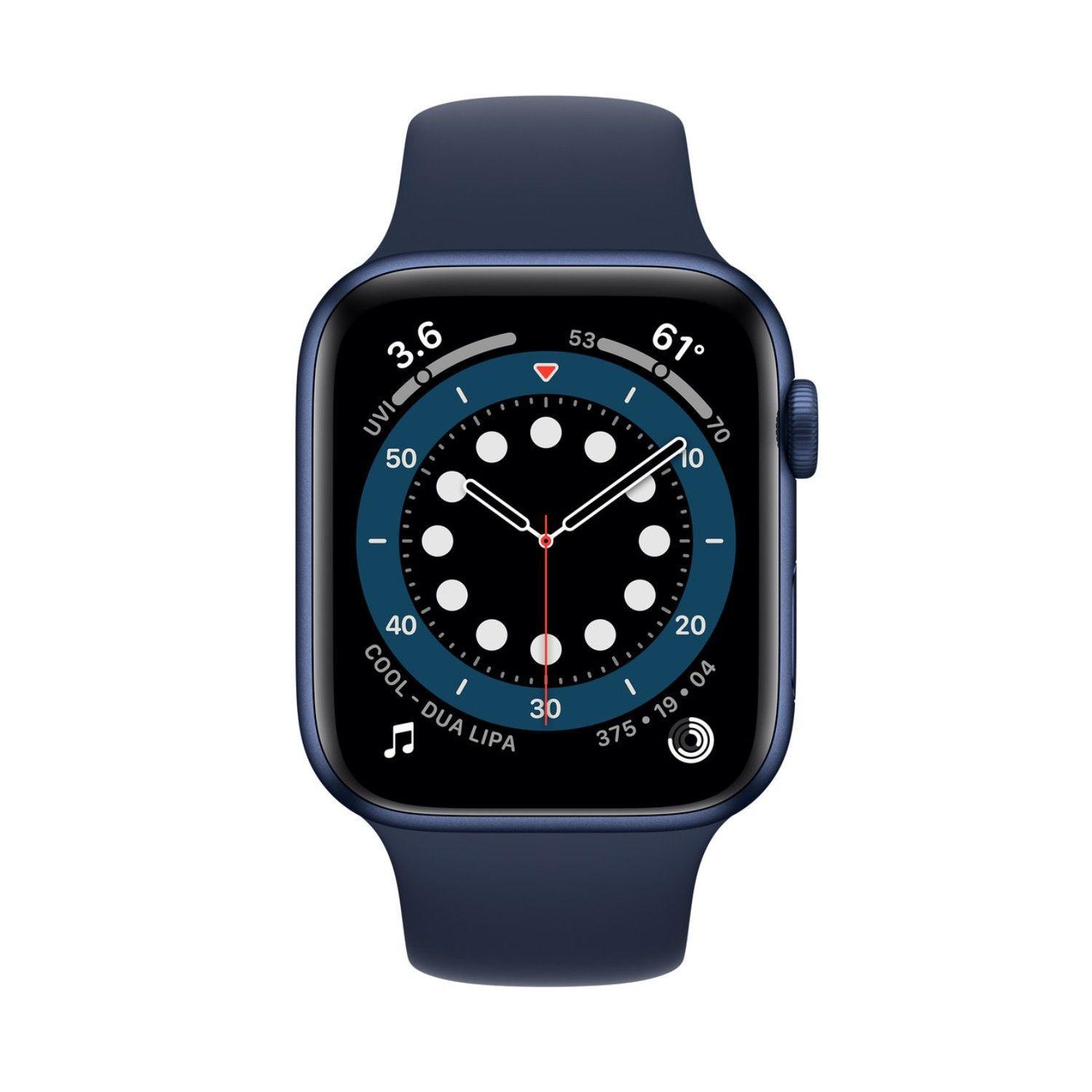 Reloj Apple Watch Series 6 44mm GPS Wifi Blue Aluminion Case Deep Navy Sport Band-1