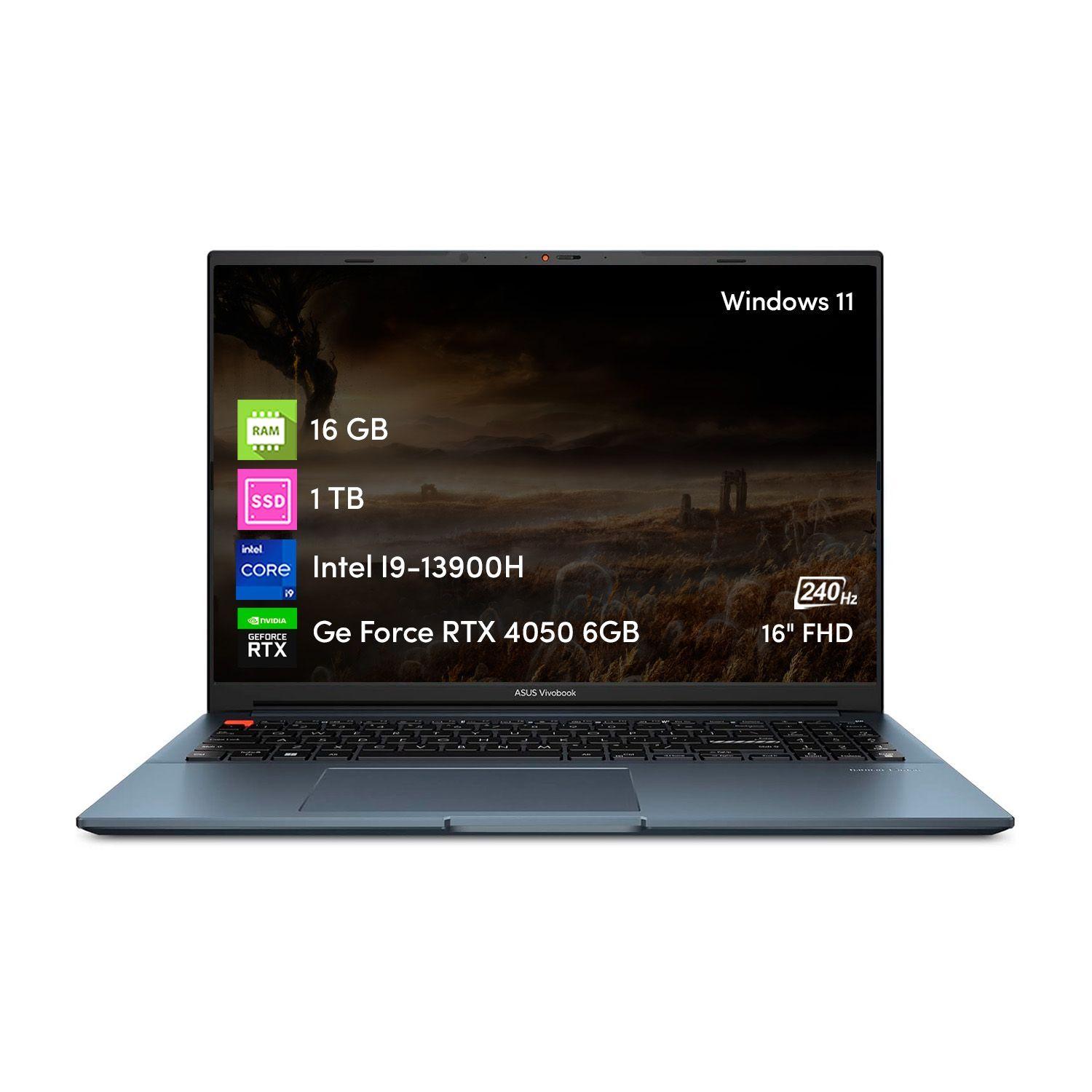 Notebook Asus Vivobook Pro i9 13va 16GB 1TB RTX4050 6GB 16"-0
