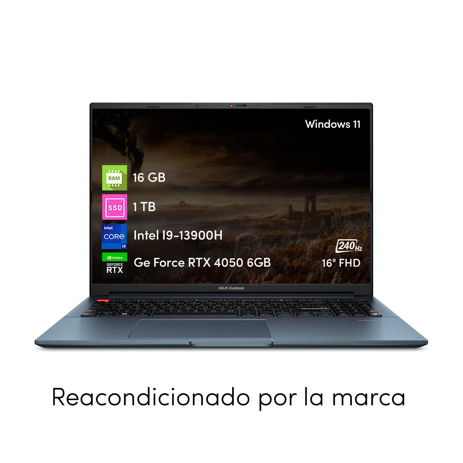 Notebook Asus Vivobook Pro i9 13va 16GB 1TB RTX4050 6GB 16"-1