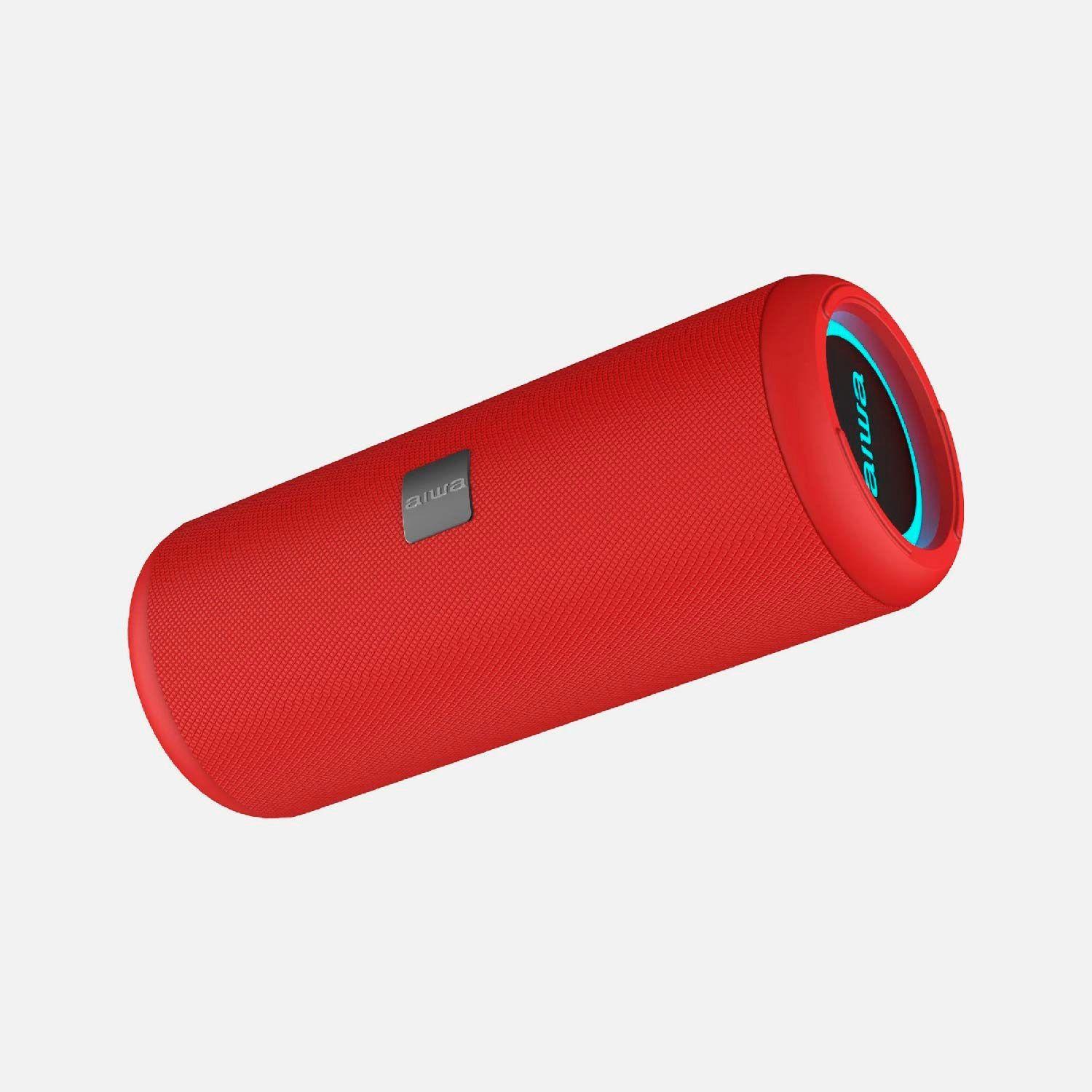 Parelante Portátil Inalámbrico Aiwa Aw-kf4 Tws Ipx6 10W Rojo-3
