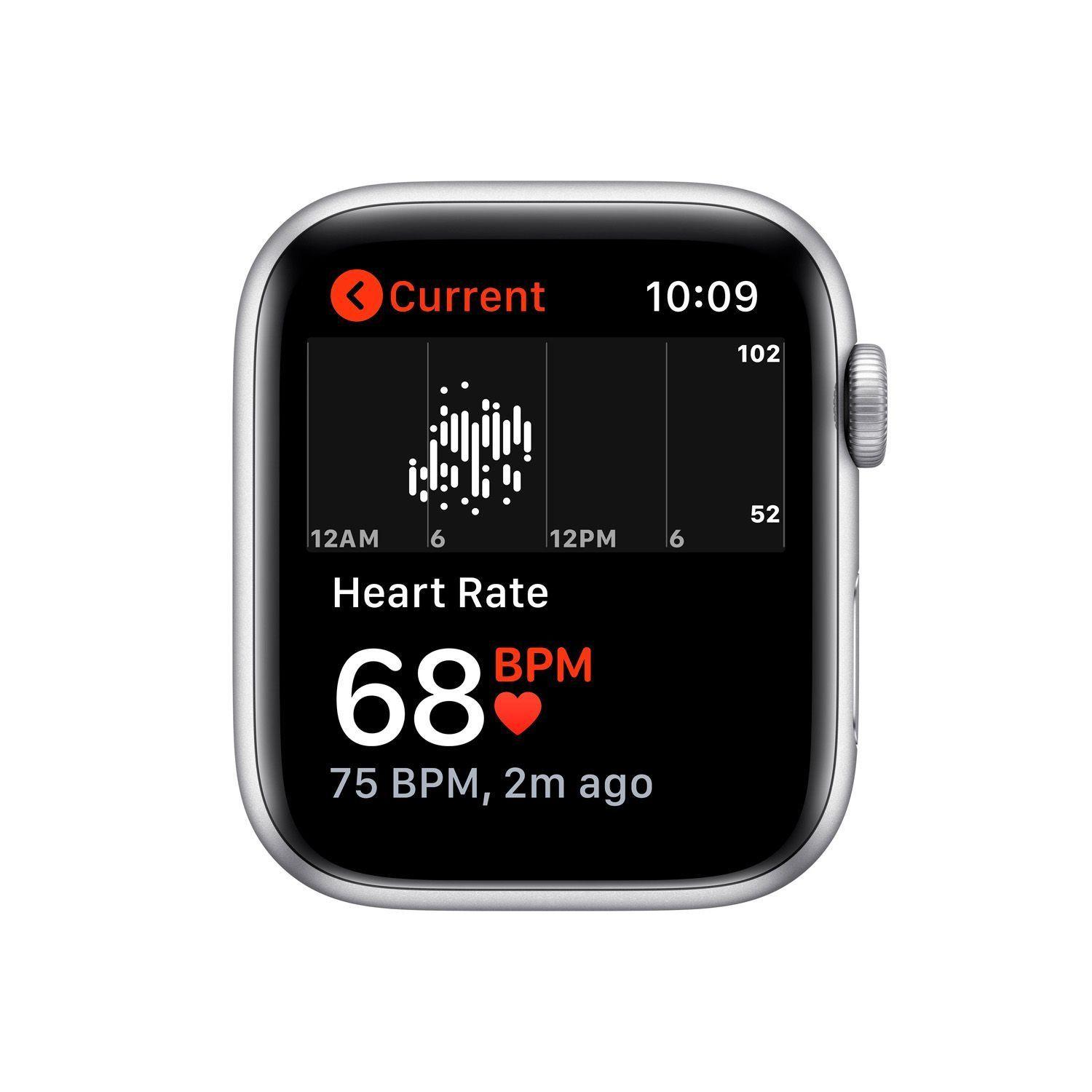 Reloj Apple Watch SE 2nd Gen GPS 44mm Silver Aluminum Case White Sports Band-3