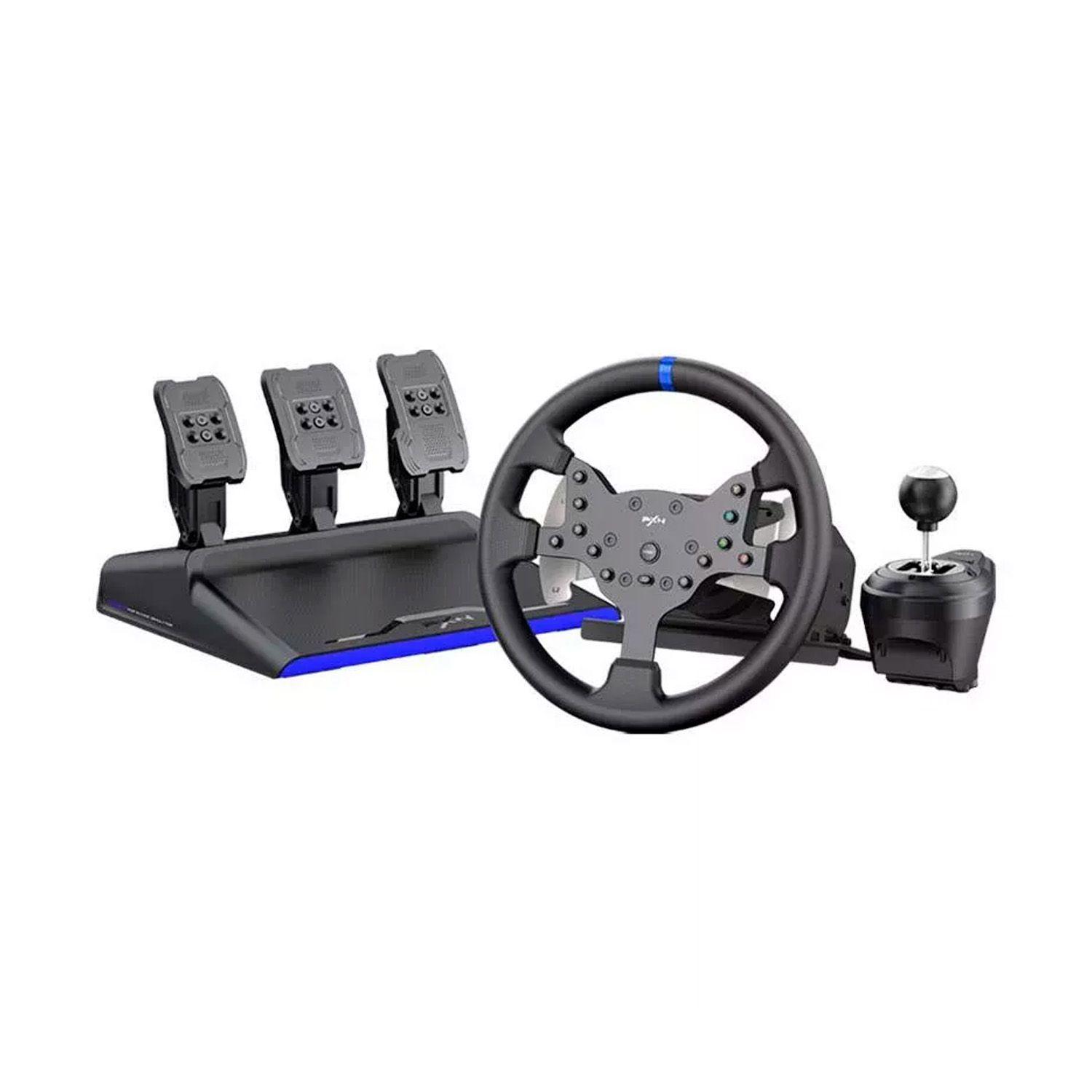 Volante de Carrera Gamer PXN V99 Force Feedback PC PS XBOX-4