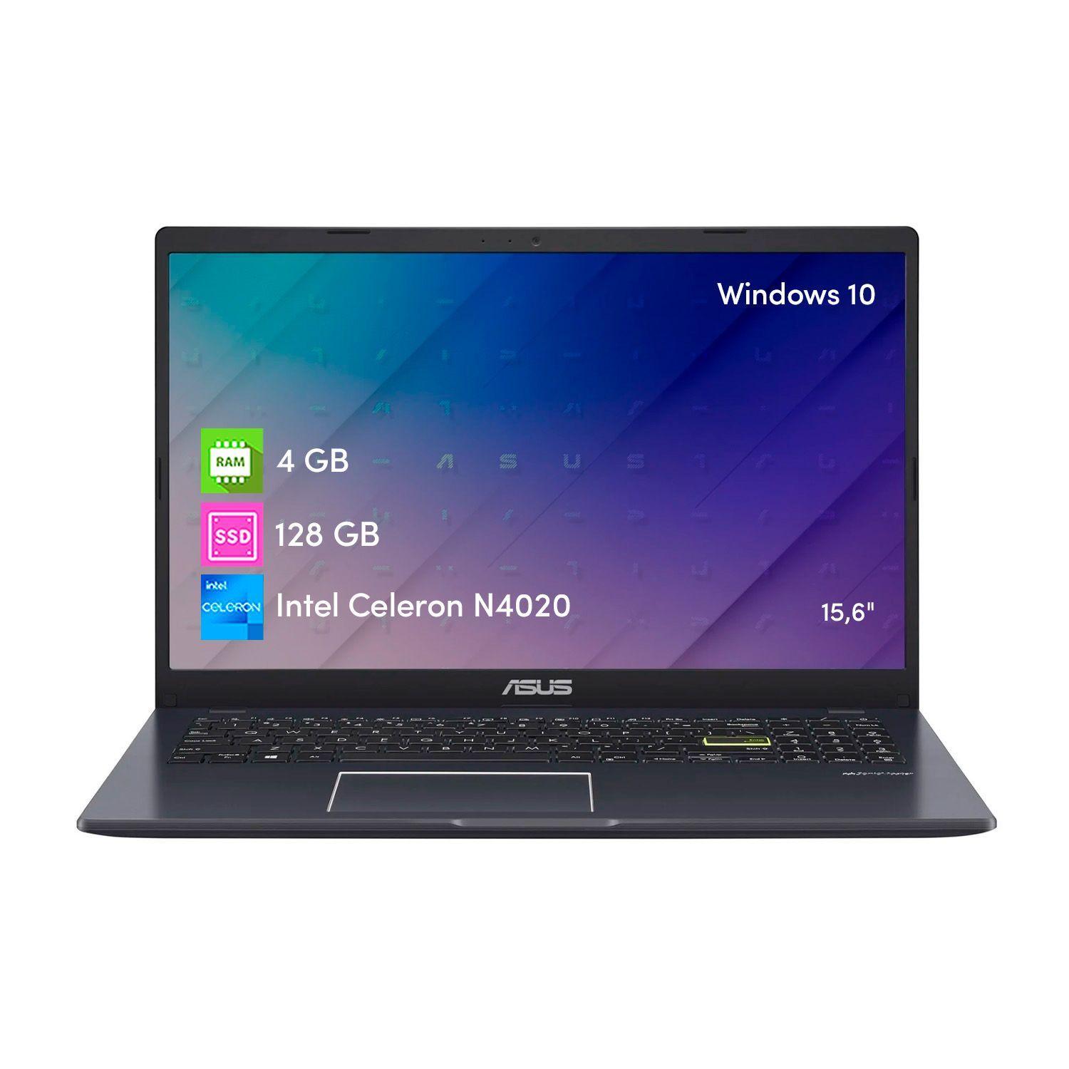 Notebook Asus Celeron 4GB 128SSD Win10 15.6"-0