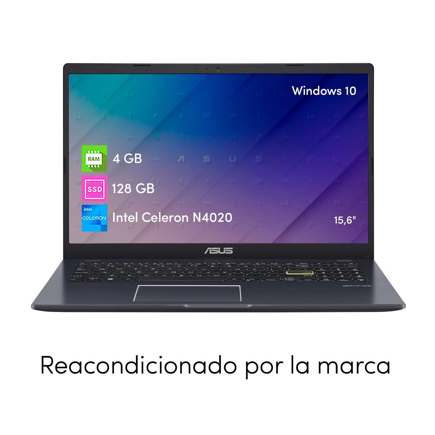 Notebook Asus Celeron 4GB 128SSD Win10 15.6"-1