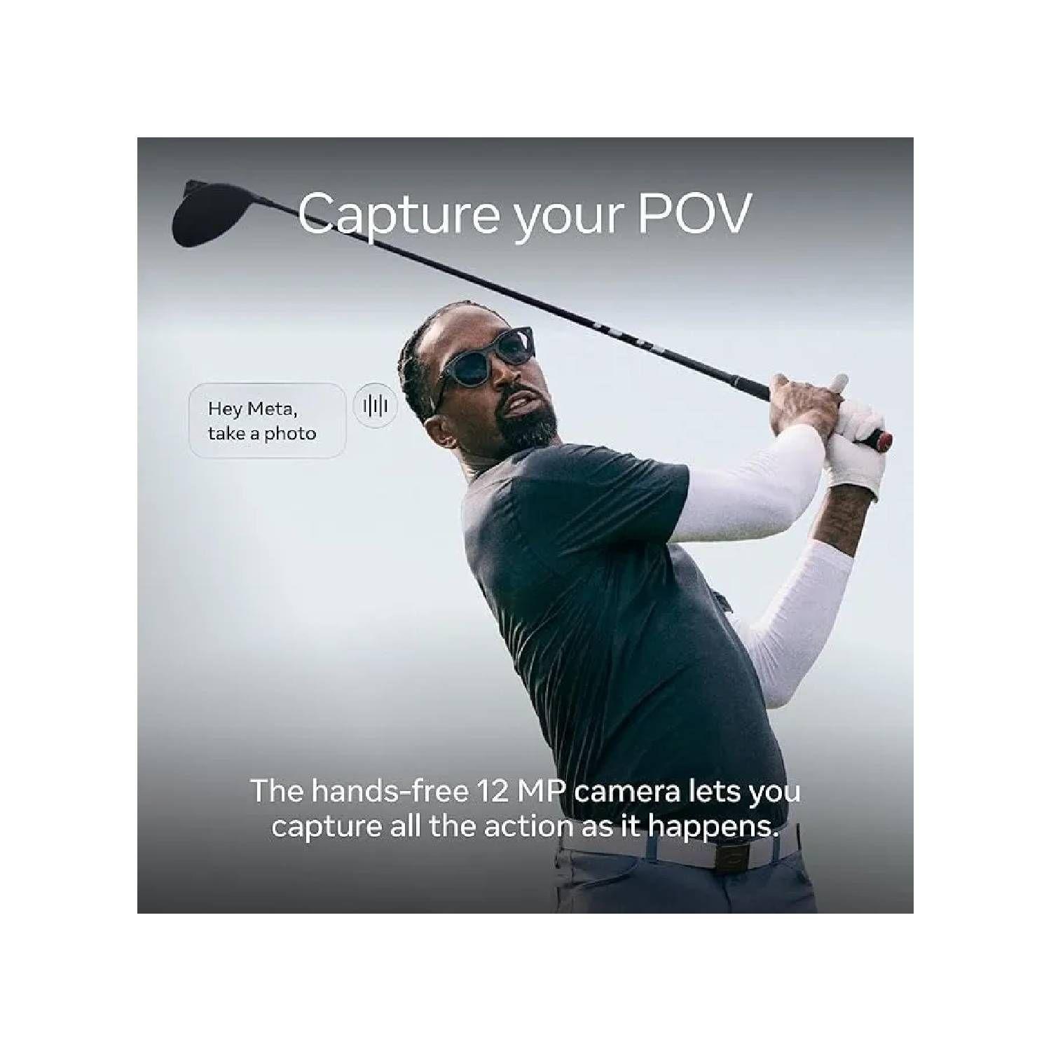 Lentes Inteligentes Oakley Meta HSTN Negro Polarizado Cámara y Audio-3