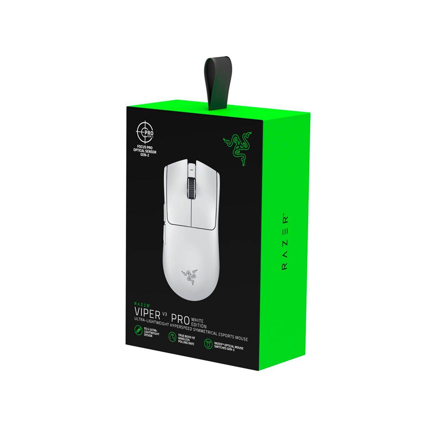 Mouse Gamer Inalámbrico Razer Viper V3 Pro Blanco-3