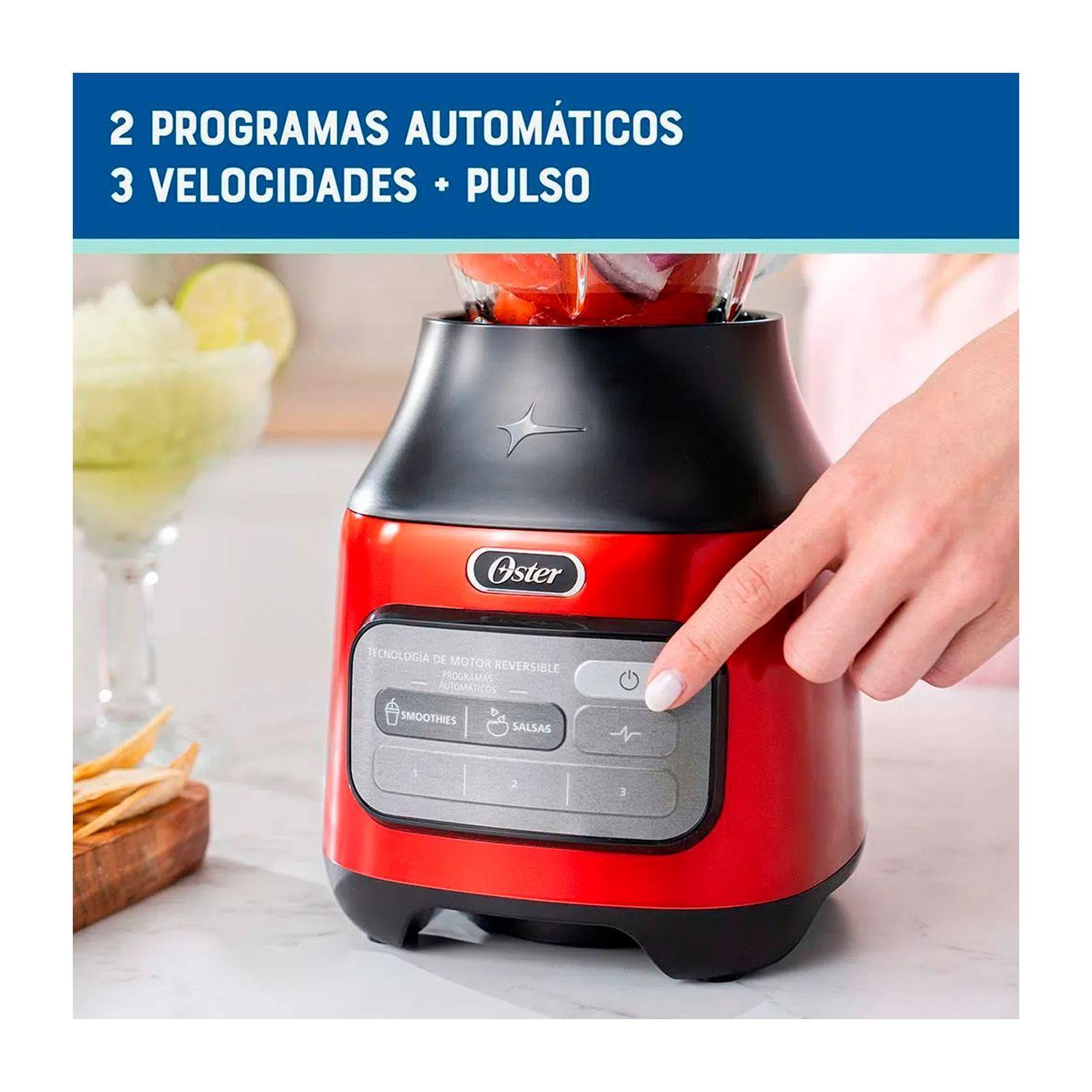 Licuadora Oster Reversible 3 Vel + Pulso BLSTPEGCRT 800W 1.5L-4