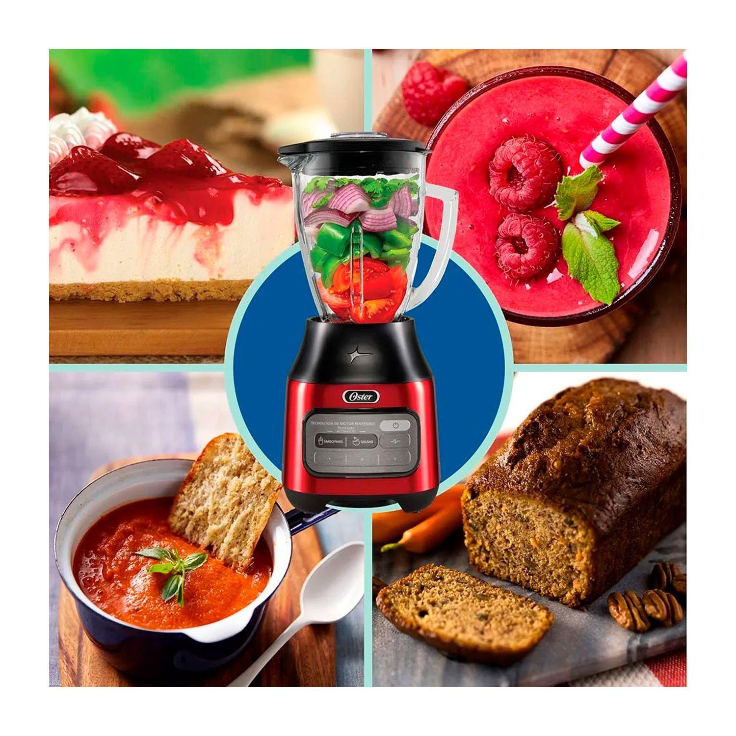 Licuadora Oster Reversible 3 Vel + Pulso BLSTPEGCRT 800W 1.5L-5