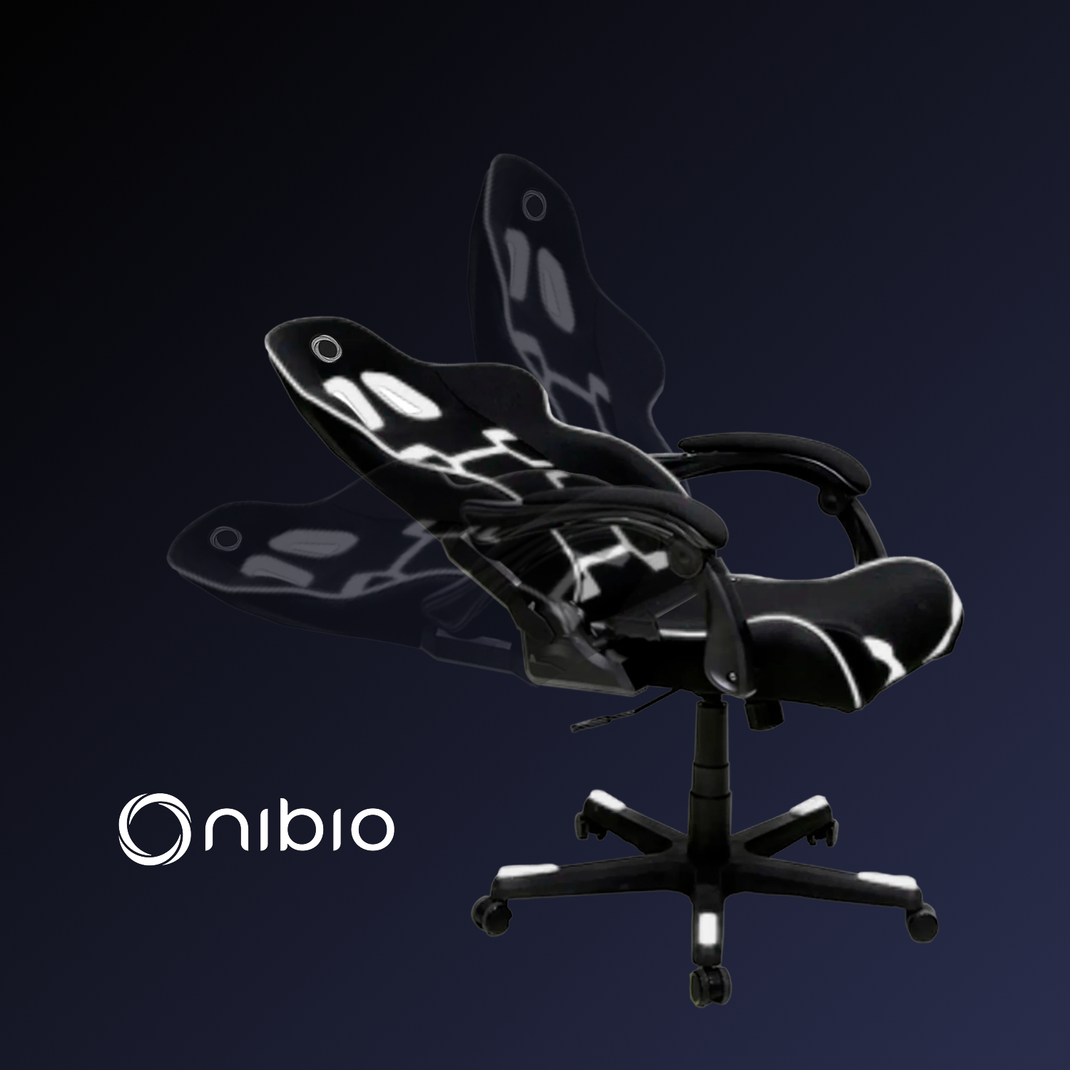 Silla Gamer Nibio Savage Reclinable 160° Blanca-4