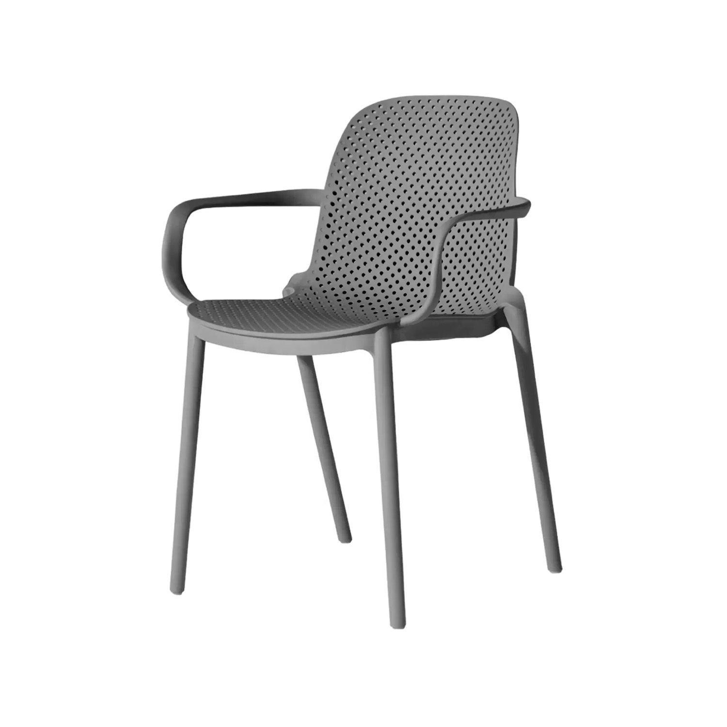 Silla Art Berlin Con Brazos Gris Oscuro-0
