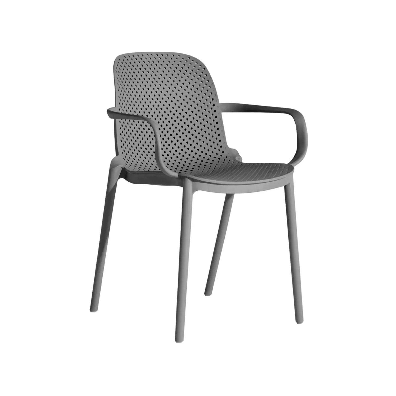 Silla Art Berlin Con Brazos Gris Oscuro-1