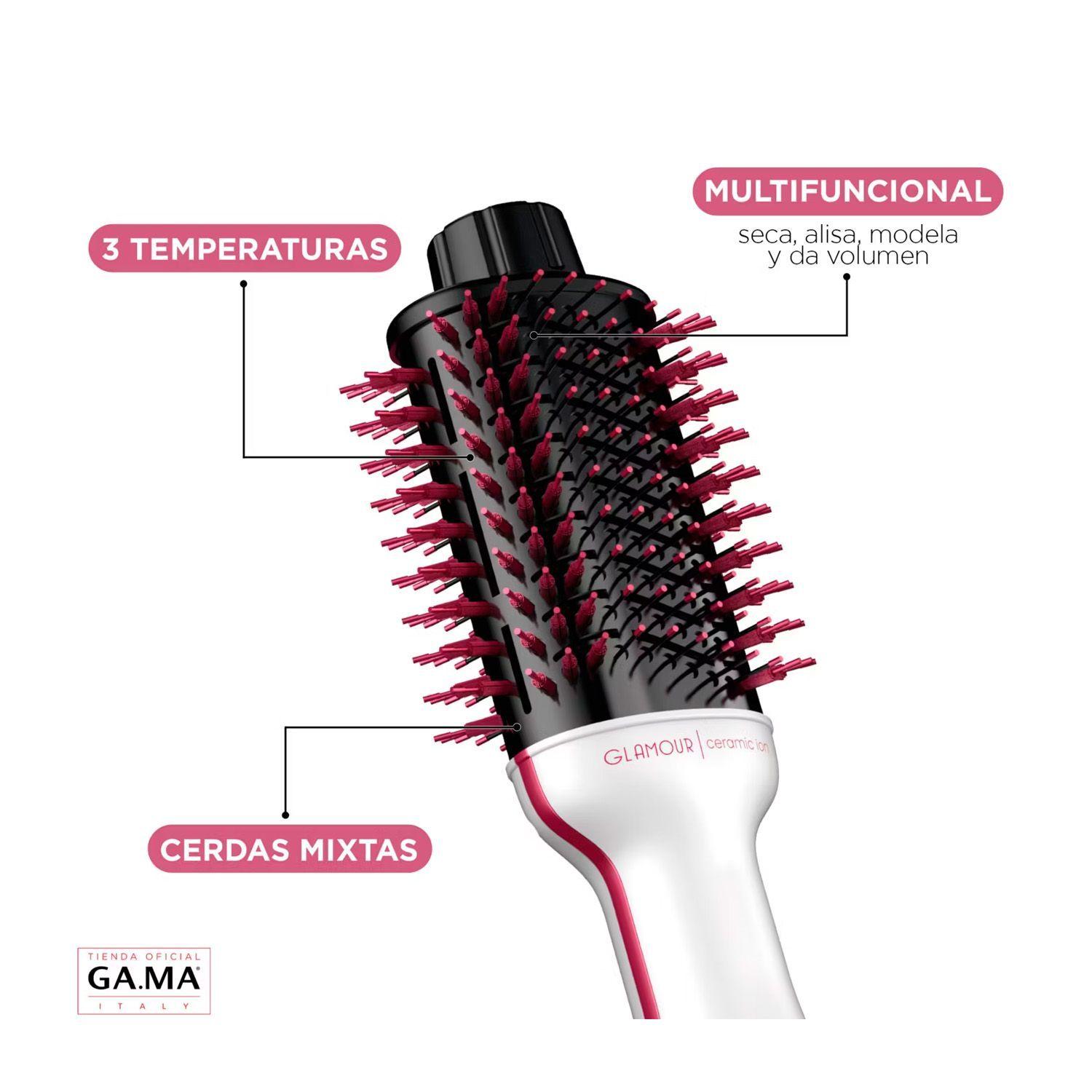 Cepillo Secador de Pelo Gama Glamour Pink Ceramic Ion 1300W-3