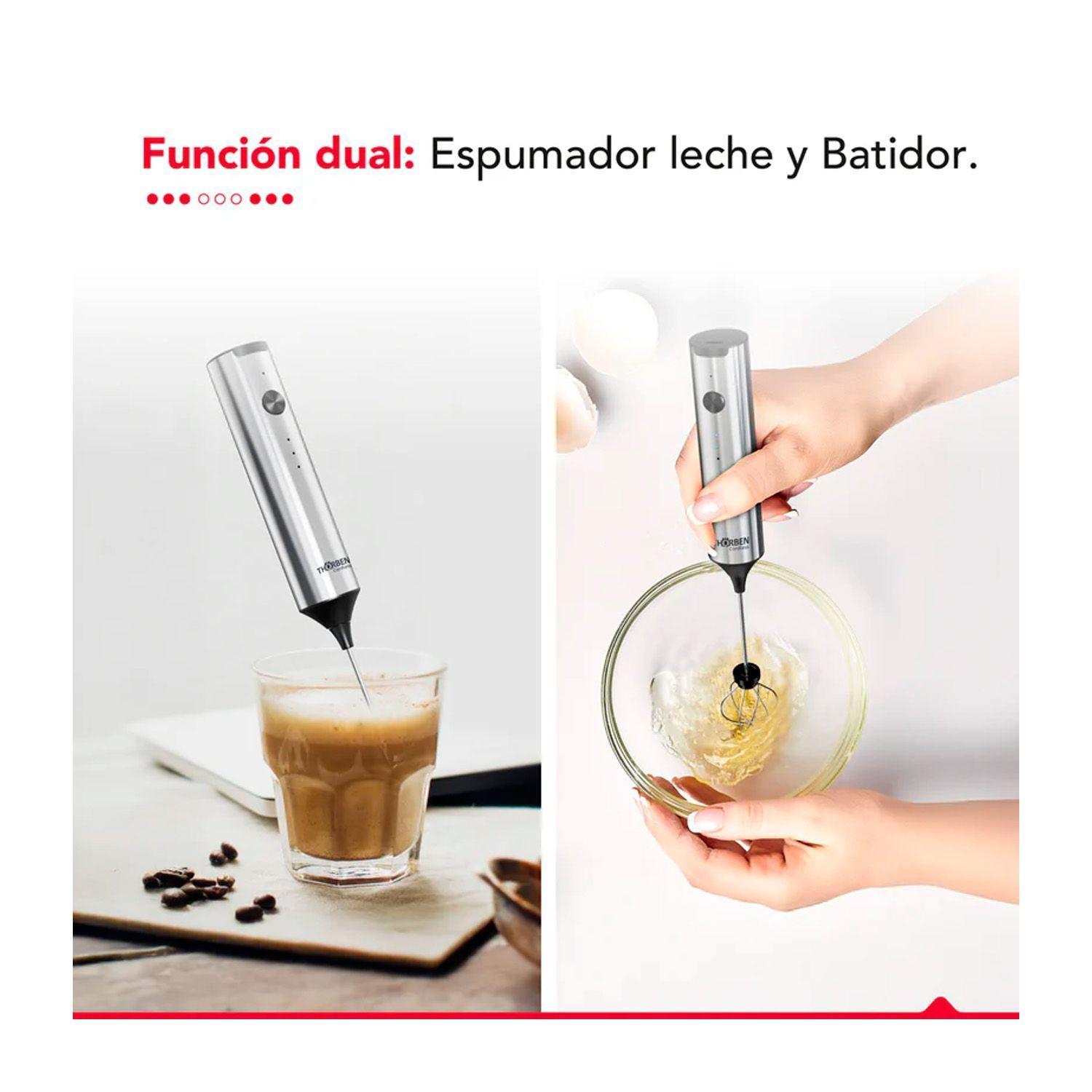 Espumador Batidor Thorben USB Inox Dual Milk Frother-2