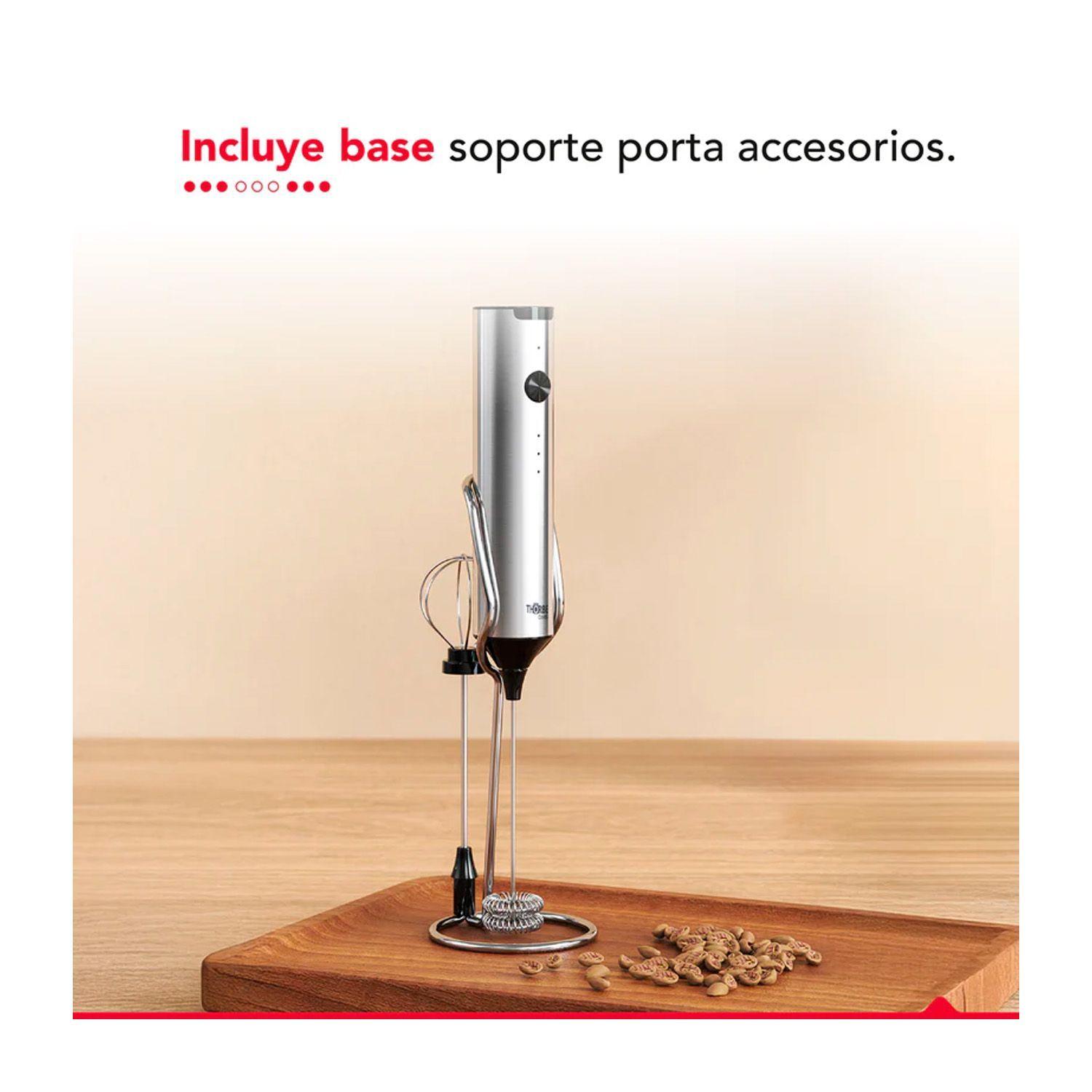 Espumador Batidor Thorben USB Inox Dual Milk Frother-5